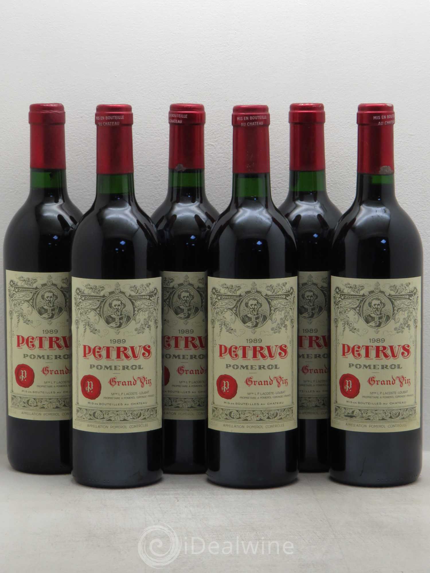 Petrus 1989 - Lot de 6 bouteilles - 0