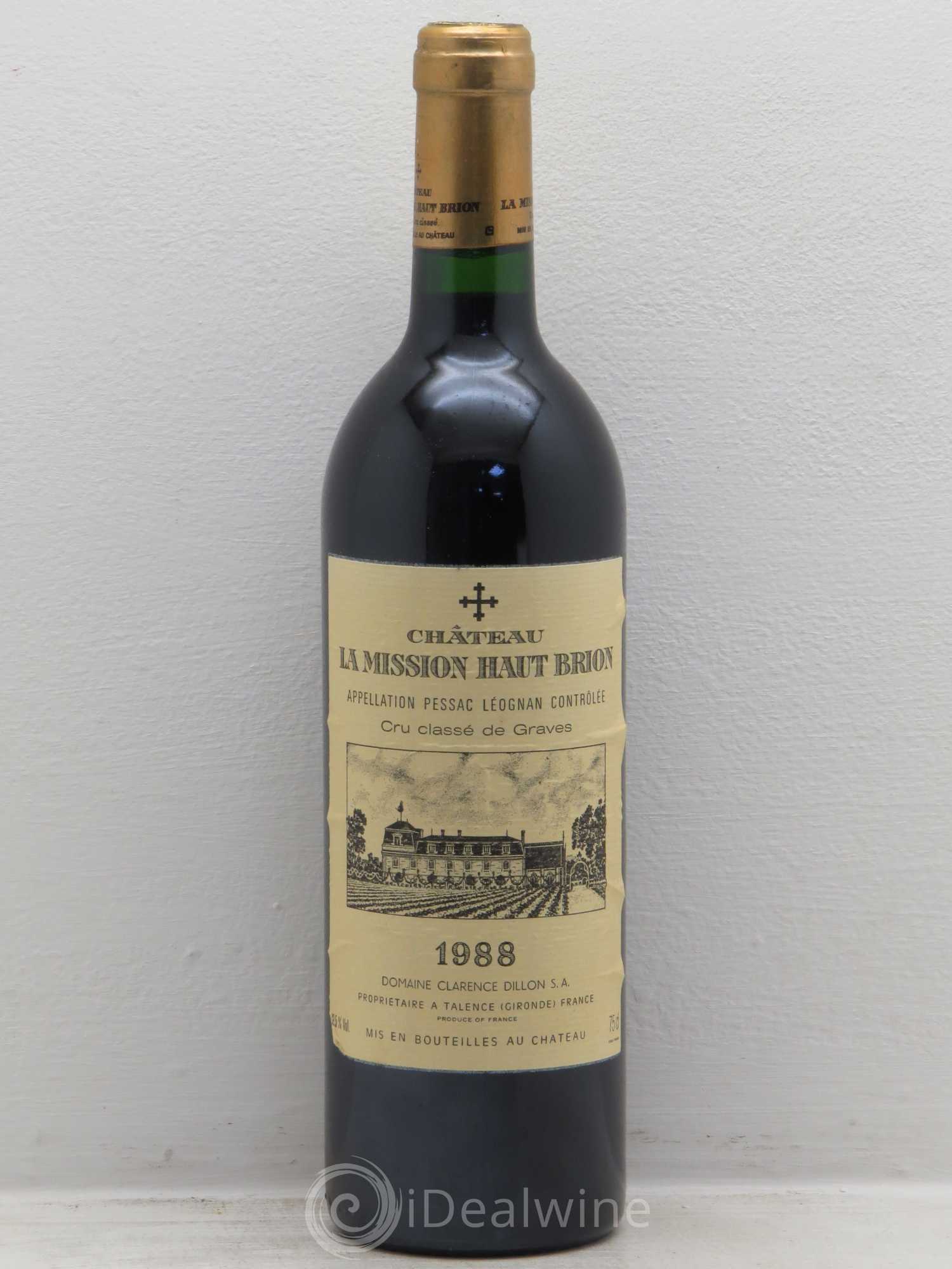 Château la Mission Haut-Brion Cru Classé de Graves 1988 - Lot de 1 bouteille - 0