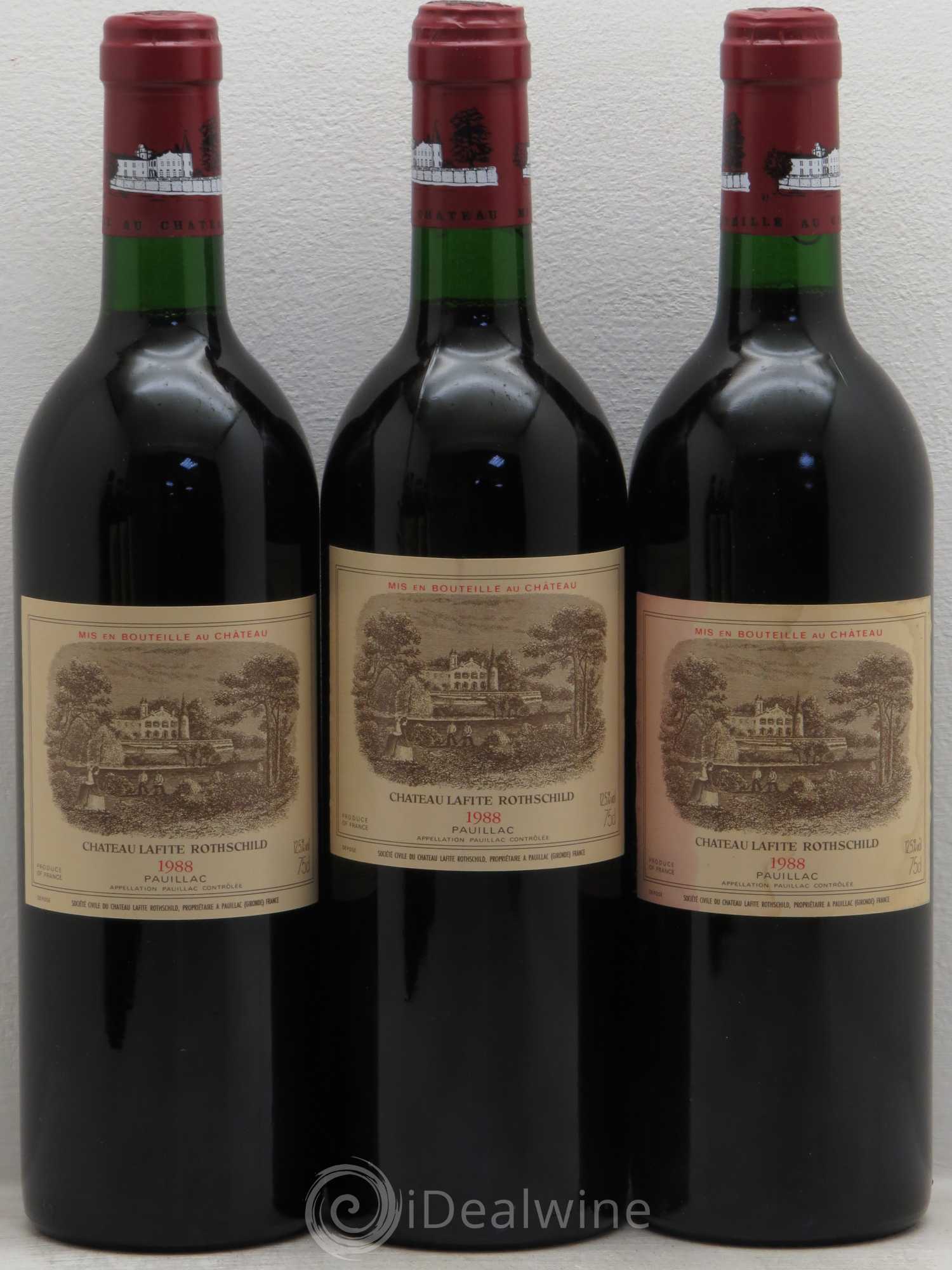 Château Lafite Rothschild 1er Grand Cru Classé 1988 - Lot de 6 bouteilles - 1