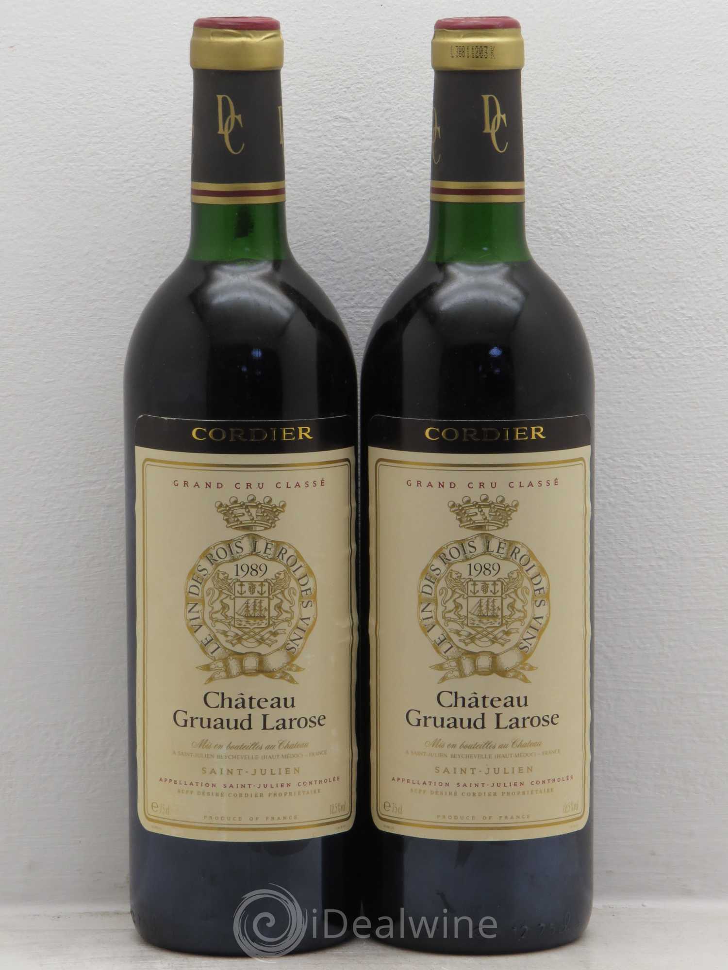 Château Gruaud Larose 2ème Grand Cru Classé 1989 - Lot de 2 bouteilles - 0