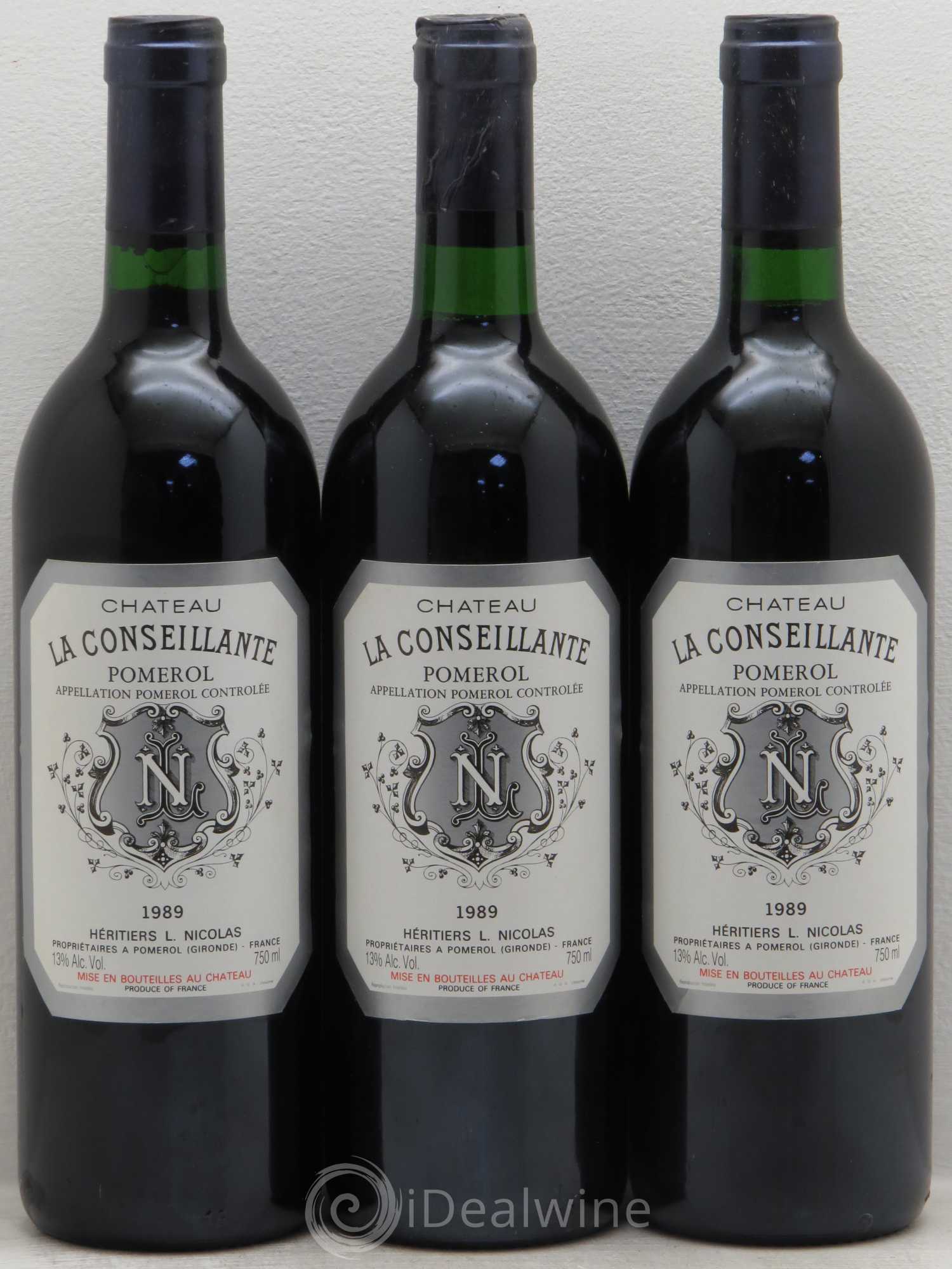 Château la Conseillante 1989 - Lot de 3 bouteilles - 0