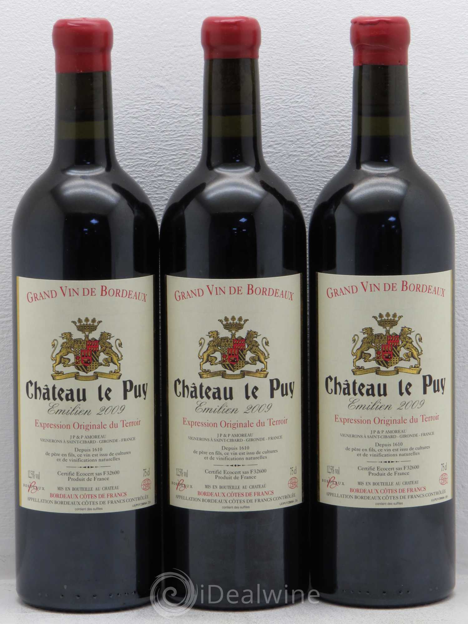 Le Puy - Cuvée Emilien 2009 - Lot de 3 bouteilles - 0