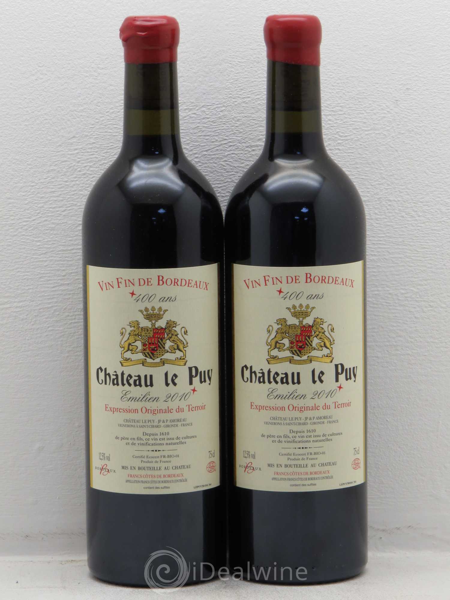 Le Puy - Cuvée Emilien 2010 - Lot de 2 bouteilles - 0