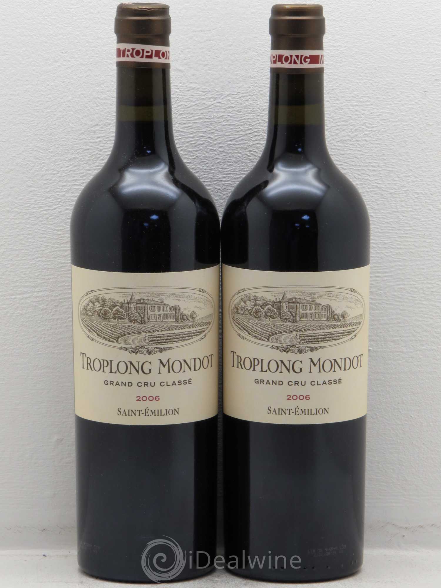 Château Troplong Mondot 1er Grand Cru Classé B 2006 - Lot de 2 bouteilles - 0