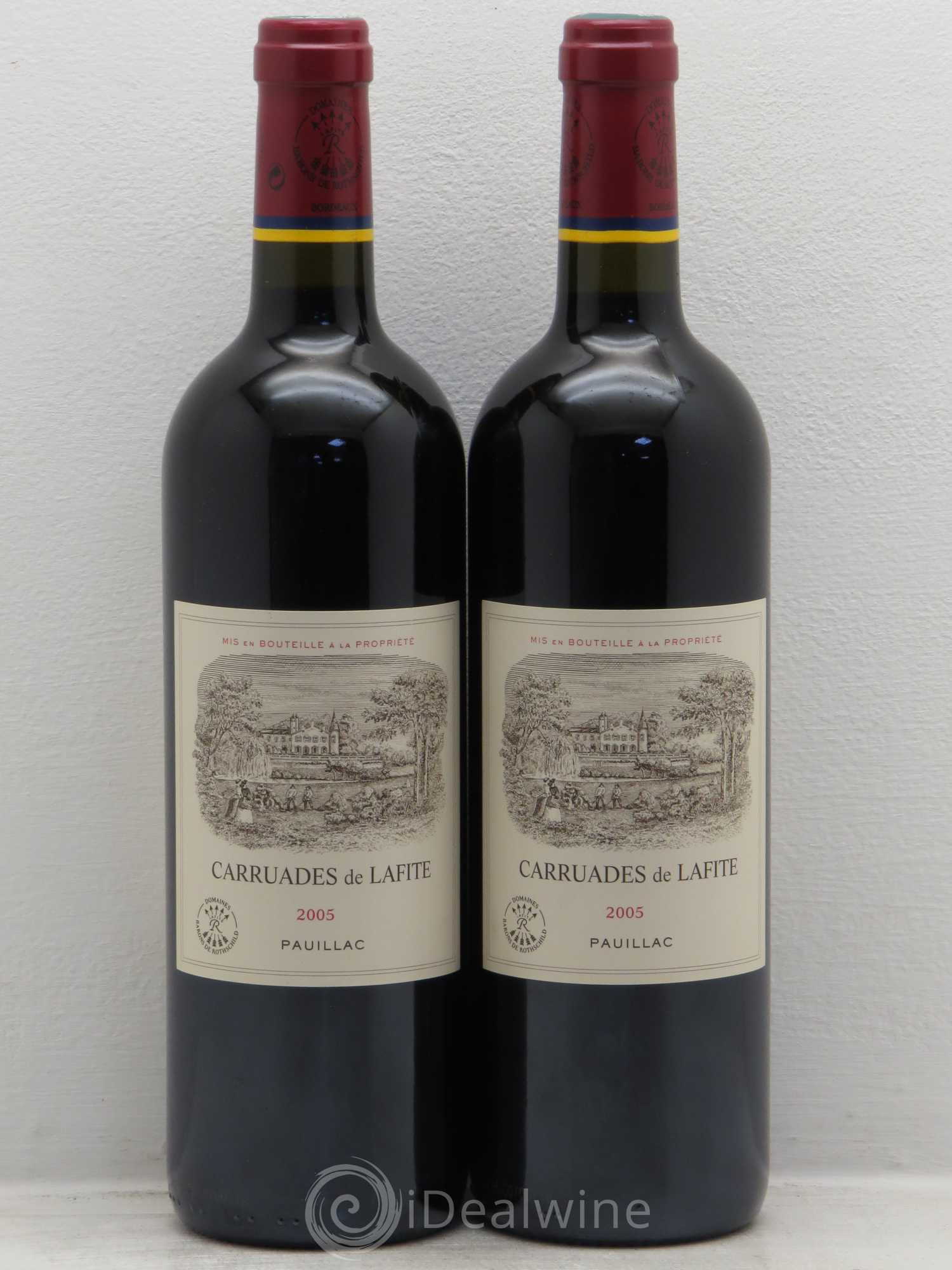 Carruades de Lafite Rothschild Second Vin 2005 - Lot de 2 bouteilles - 0