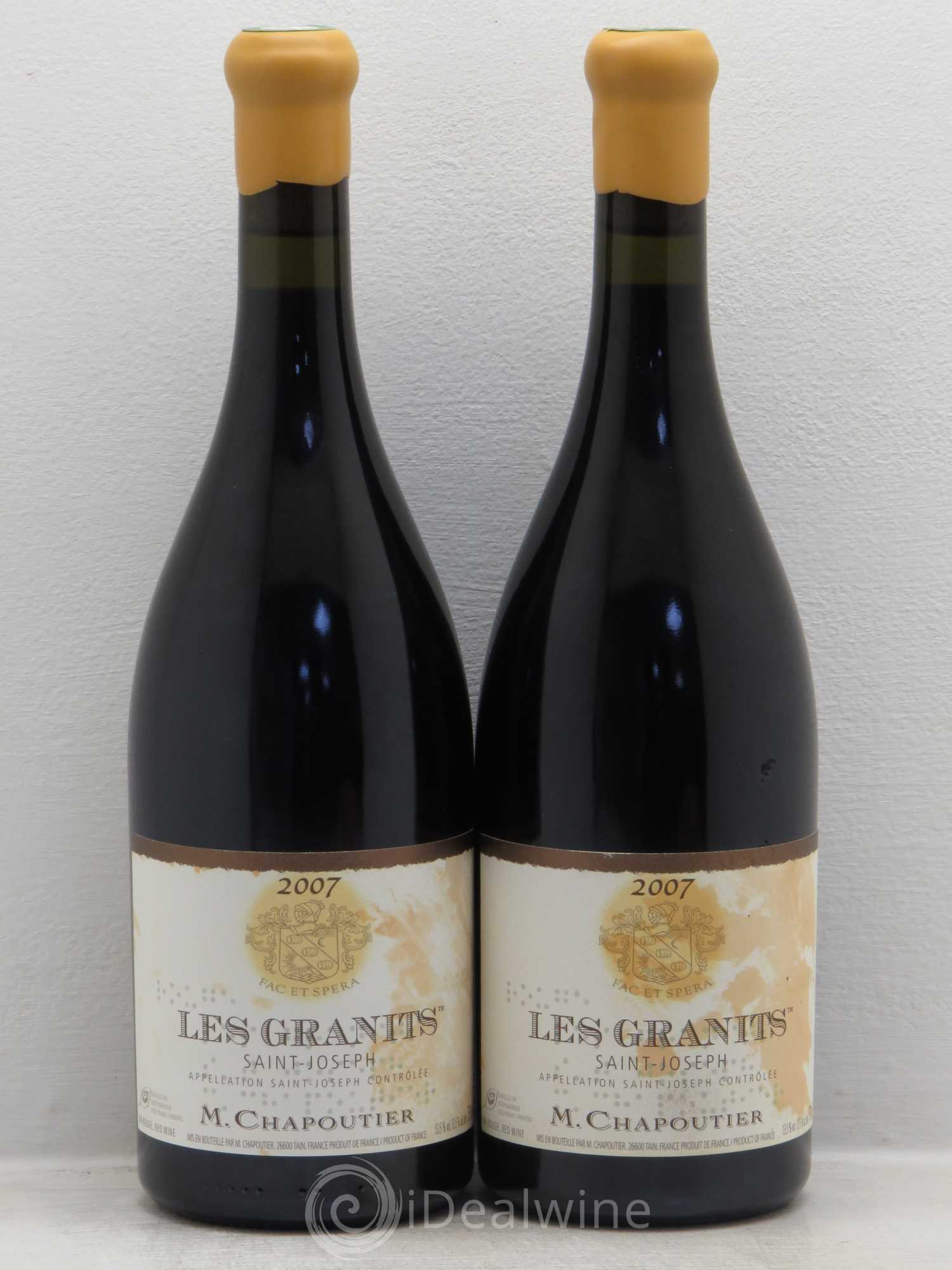 Saint-Joseph Les Granits Chapoutier 2007 - Lot de 2 bouteilles - 0