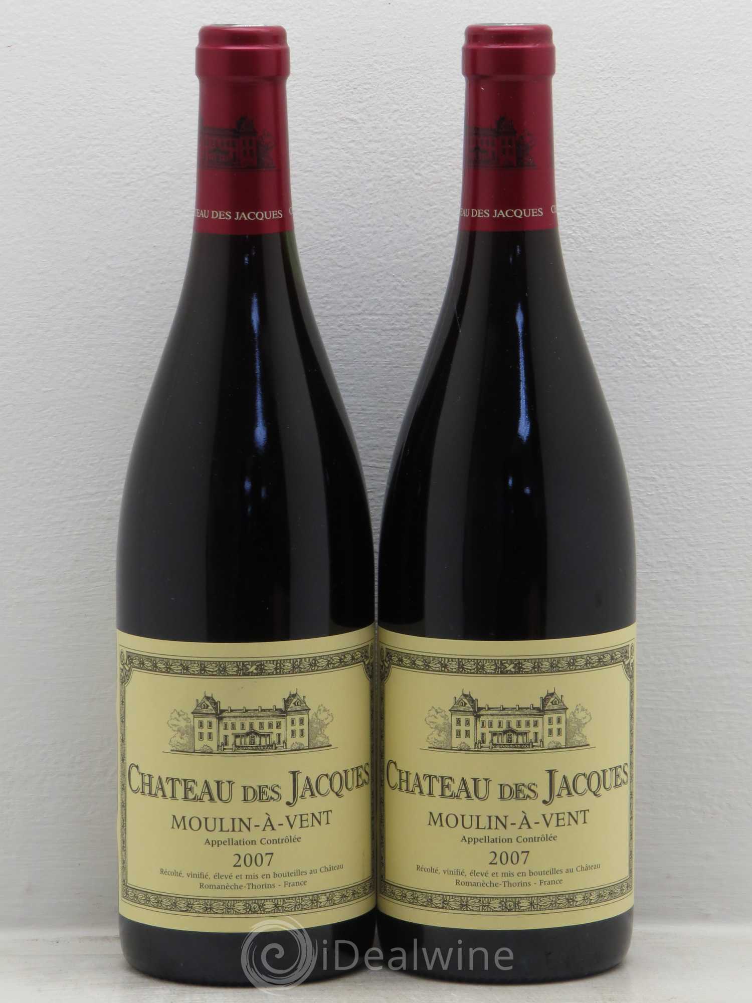 Moulin-à-Vent Clos du Grand Carquelin Château des Jacques 2007 - Lot de 2 bouteilles - 0