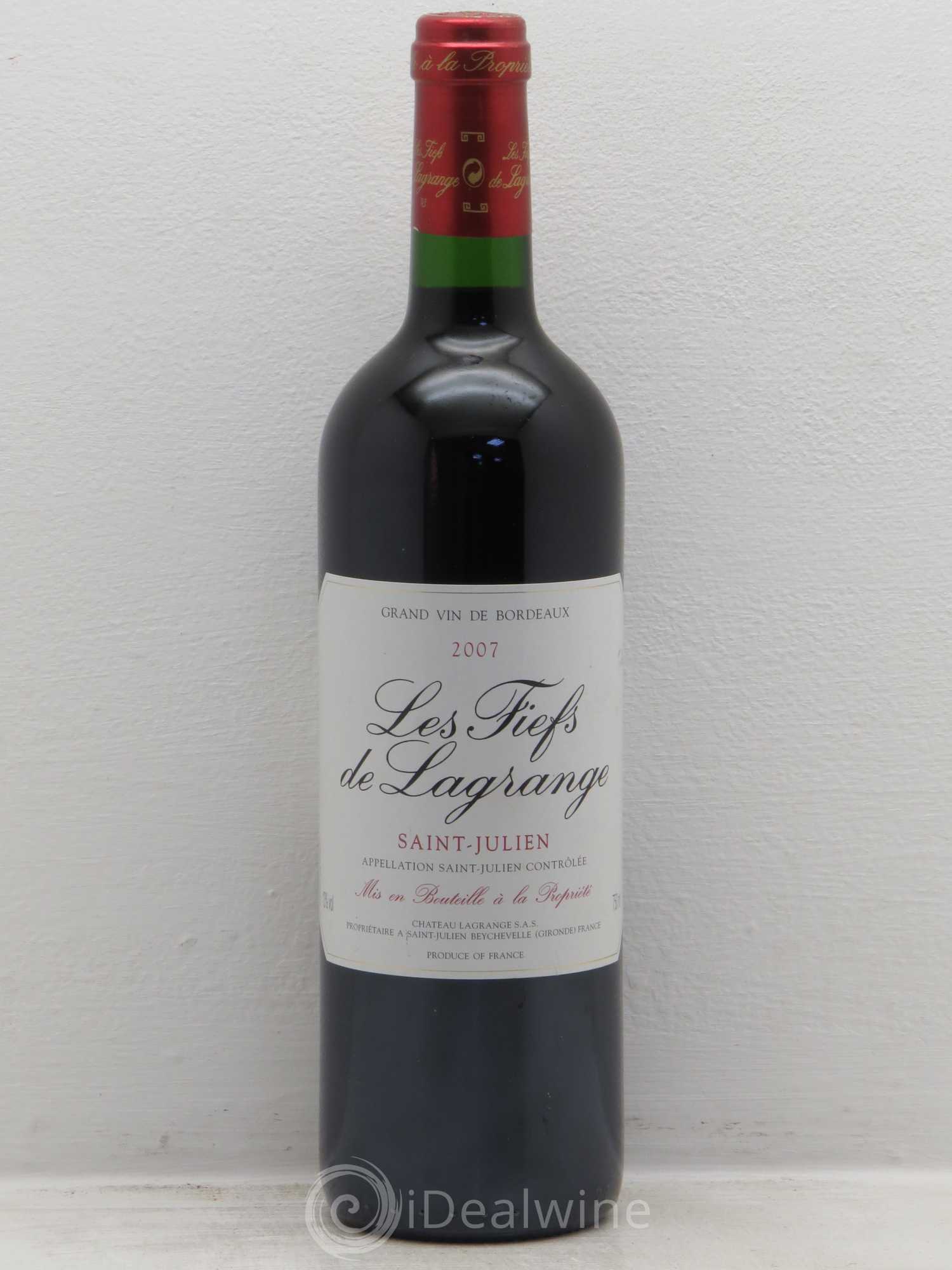 Les Fiefs de Lagrange Second Vin 2007 - Lot de 1 bouteille - 0