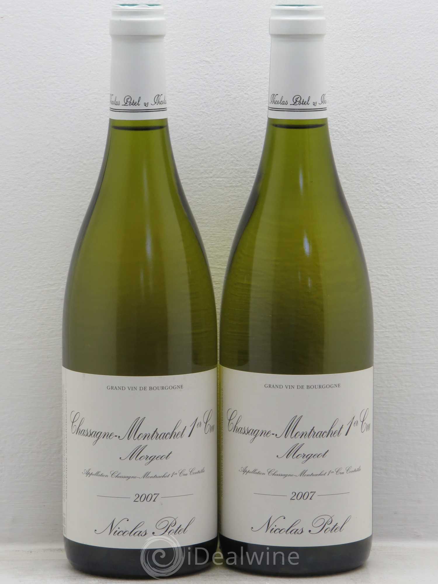 Chassagne-Montrachet 1er Cru Nicolas Potel 2007 - Lot de 2 bouteilles - 0