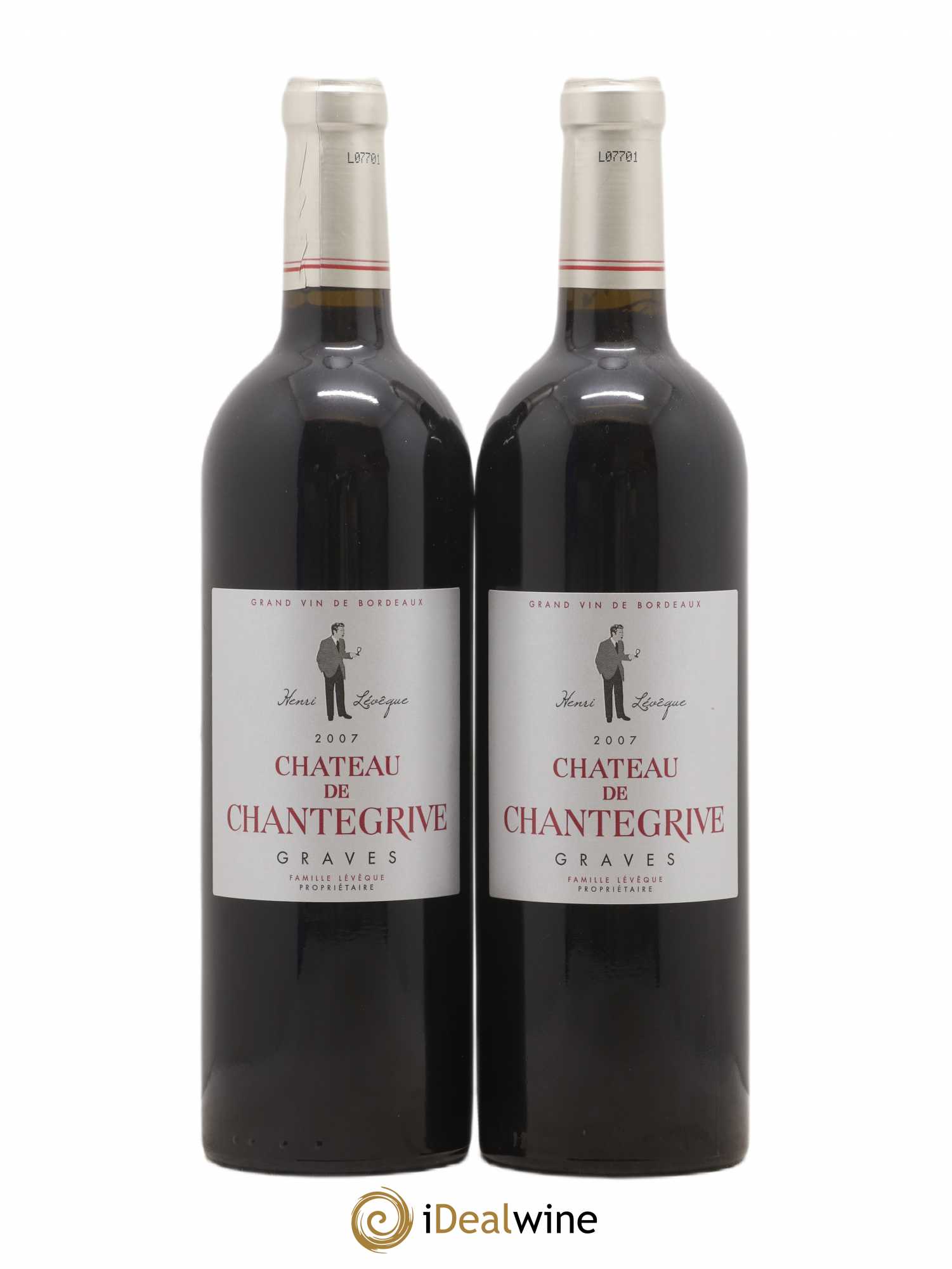 Château de Chantegrive 2007 - Lot de 2 bouteilles - 0