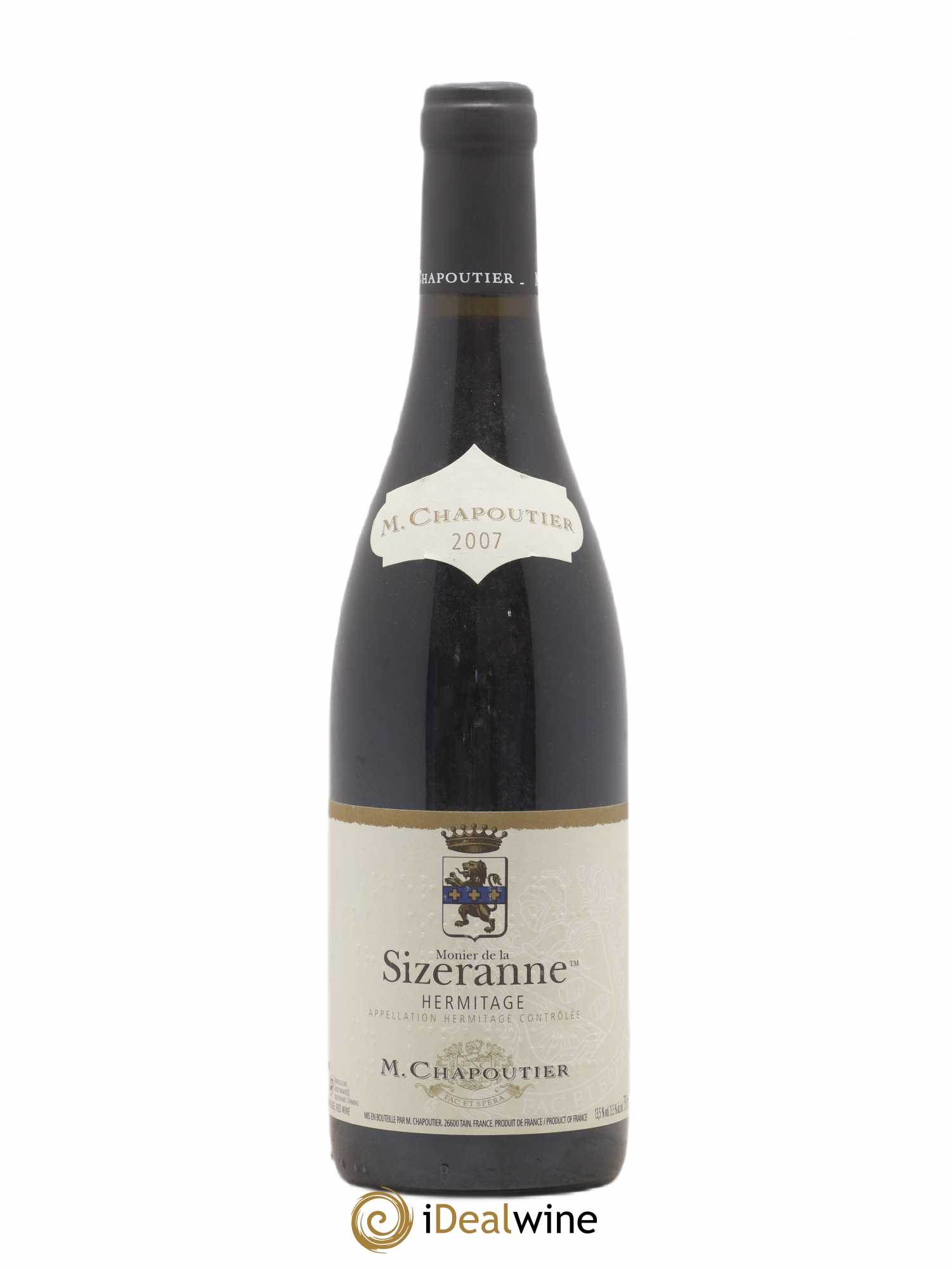Hermitage Monier de La Sizeranne Chapoutier 2007 - Lot de 1 bouteille - 0