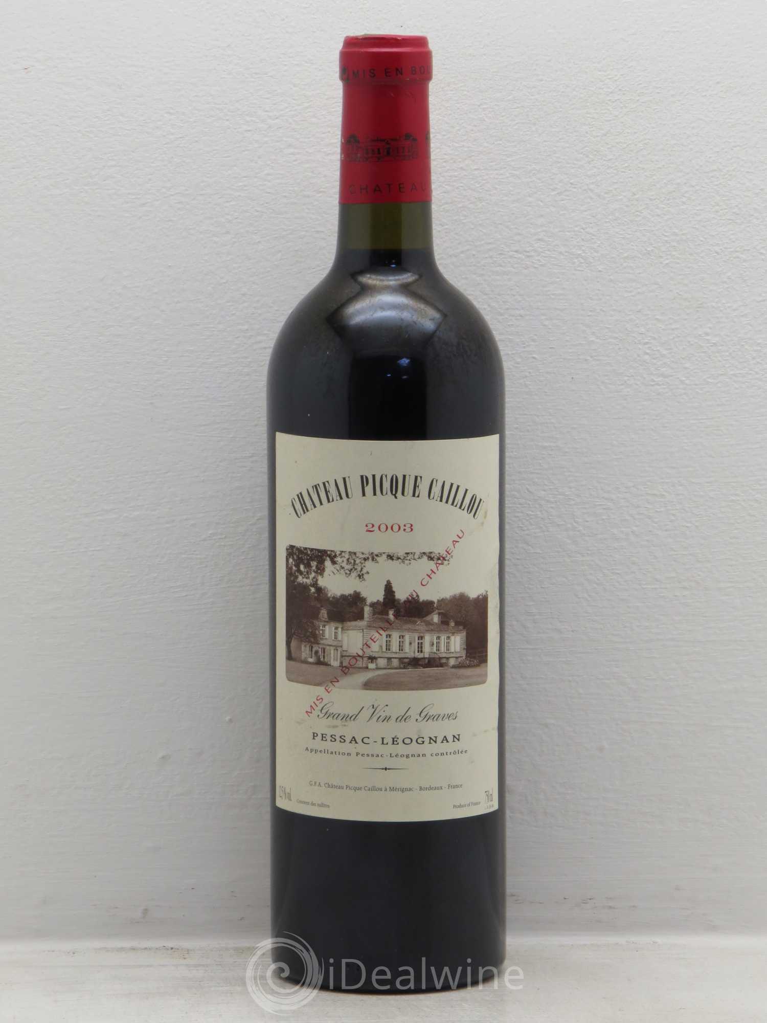 Château Picque Caillou 2003 - Lot de 1 bouteille - 0