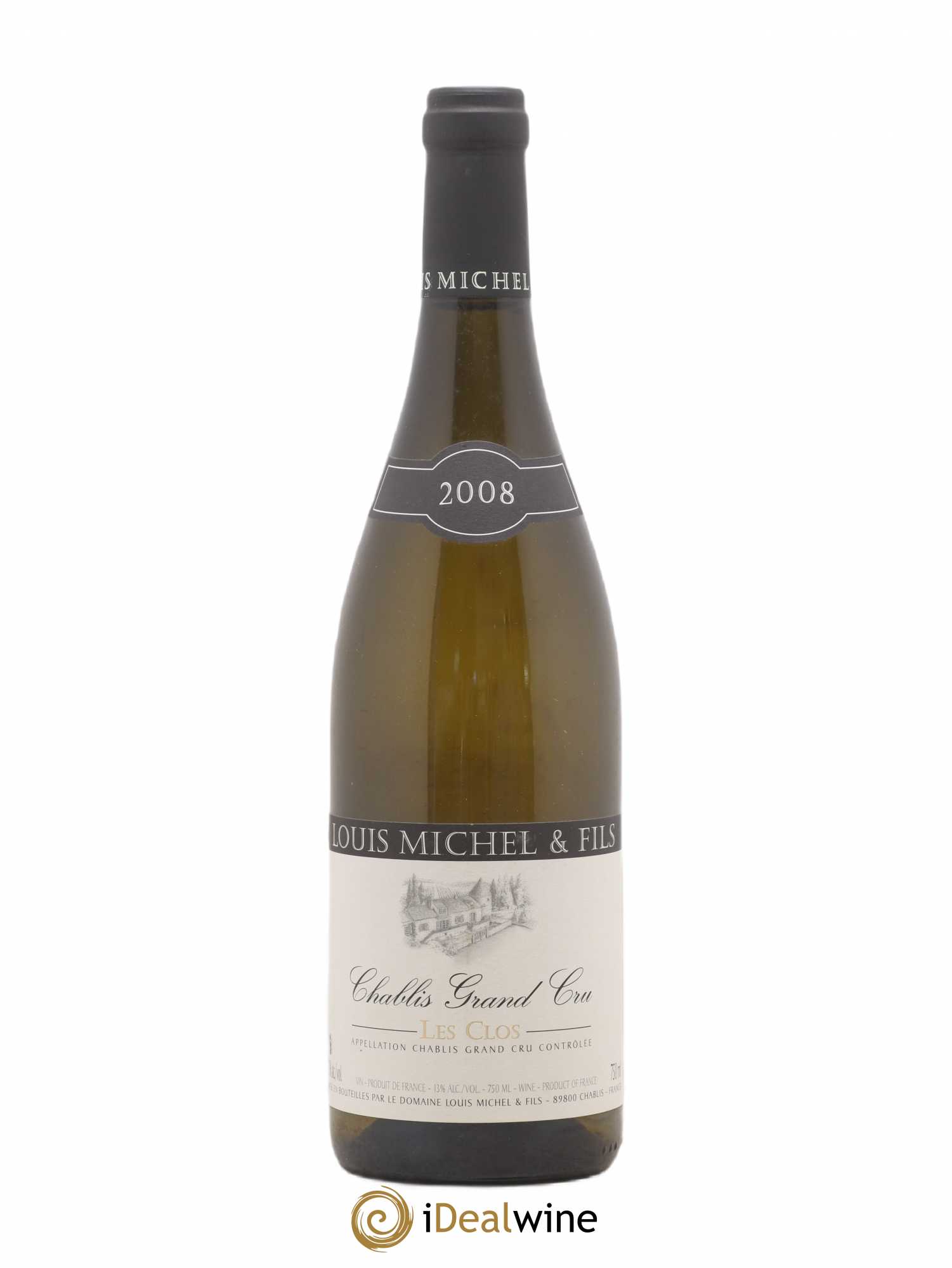 Chablis Grand Cru Les Clos Louis Michel et Fils 2008 - Lot de 1 bouteille - 0
