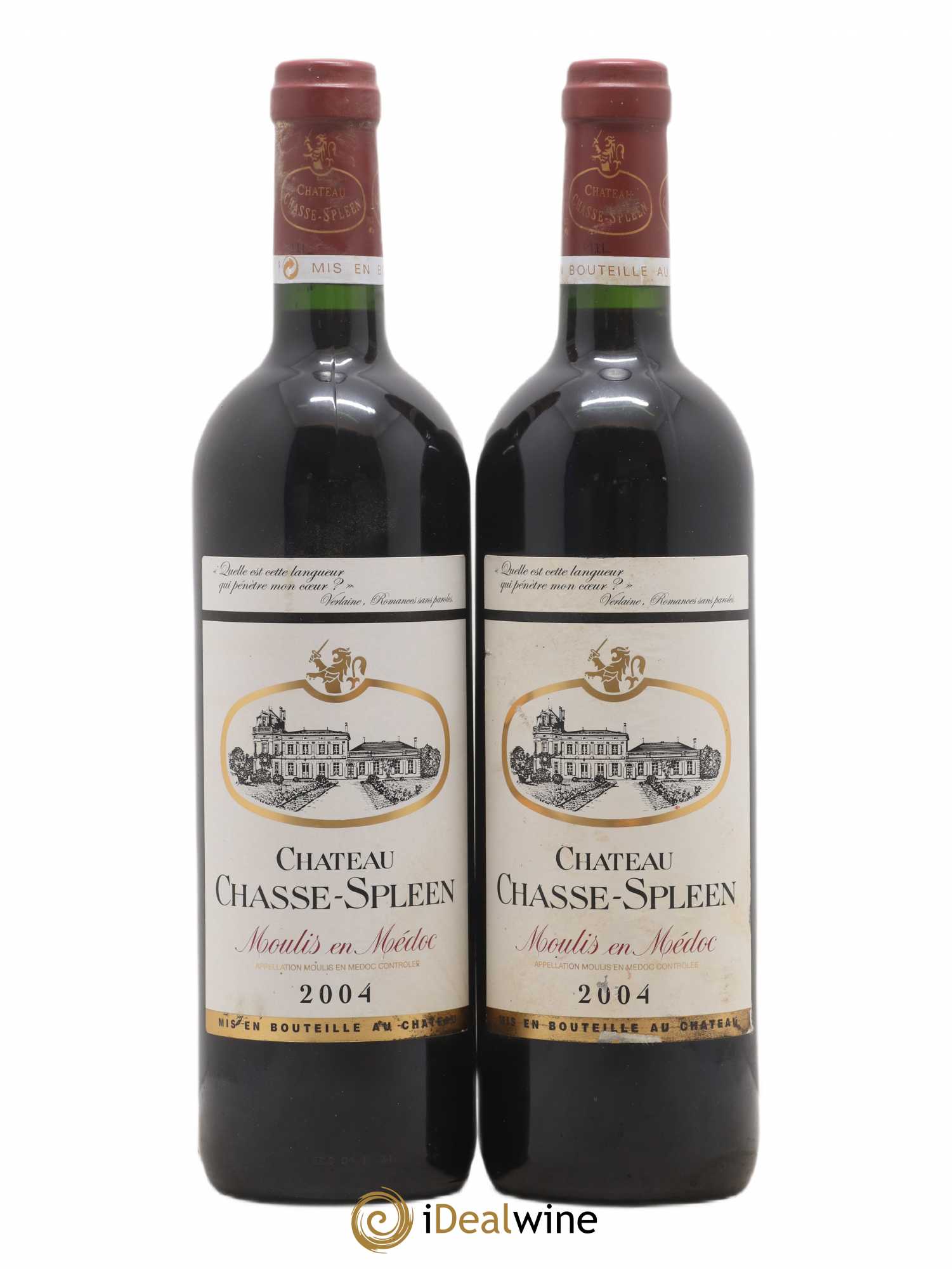 Château Chasse Spleen 2004 - Lot de 2 bouteilles - 0