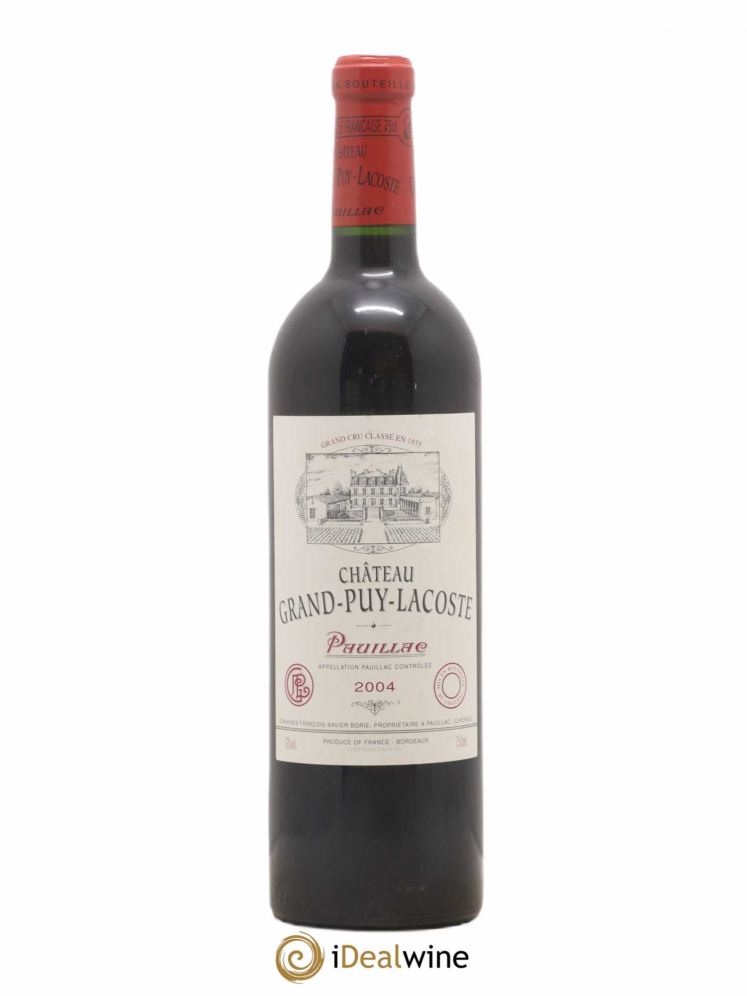 Château Grand Puy Lacoste 5ème Grand Cru Classé 2004 - Lot de 1 bouteille - 0