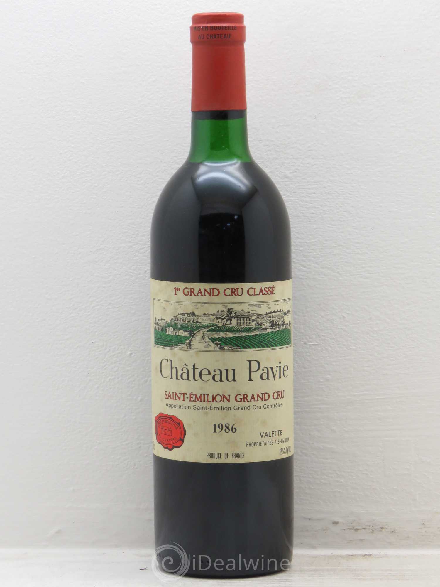 Château Pavie 1er Grand Cru Classé A 1986 - Lot de 1 bouteille - 0