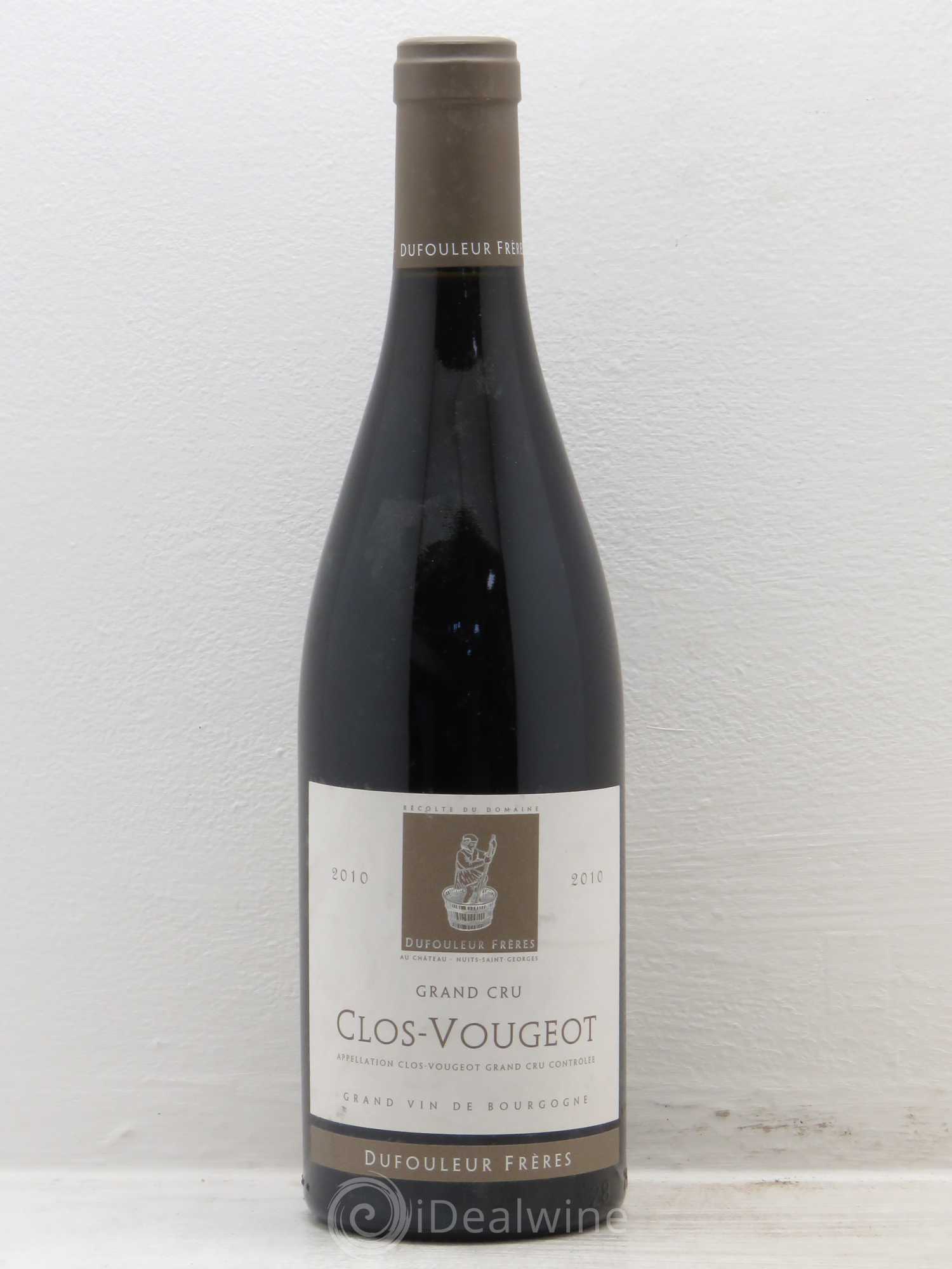 Clos de Vougeot Grand Cru Dufouleur Frères 2010 - Lot de 1 bouteille - 0