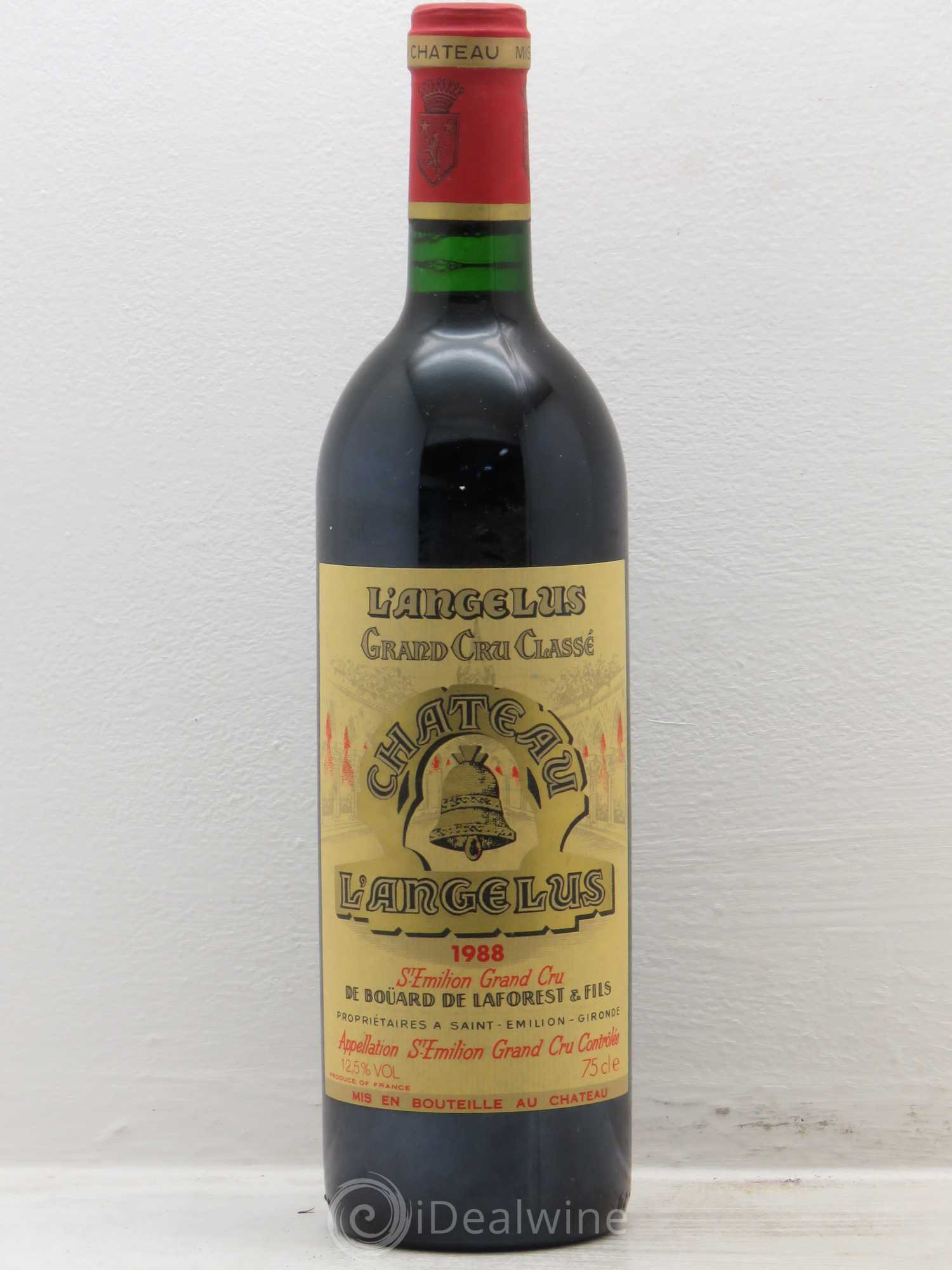 Château Angélus 1er Grand Cru Classé A 1988 - Lot de 1 bouteille - 0