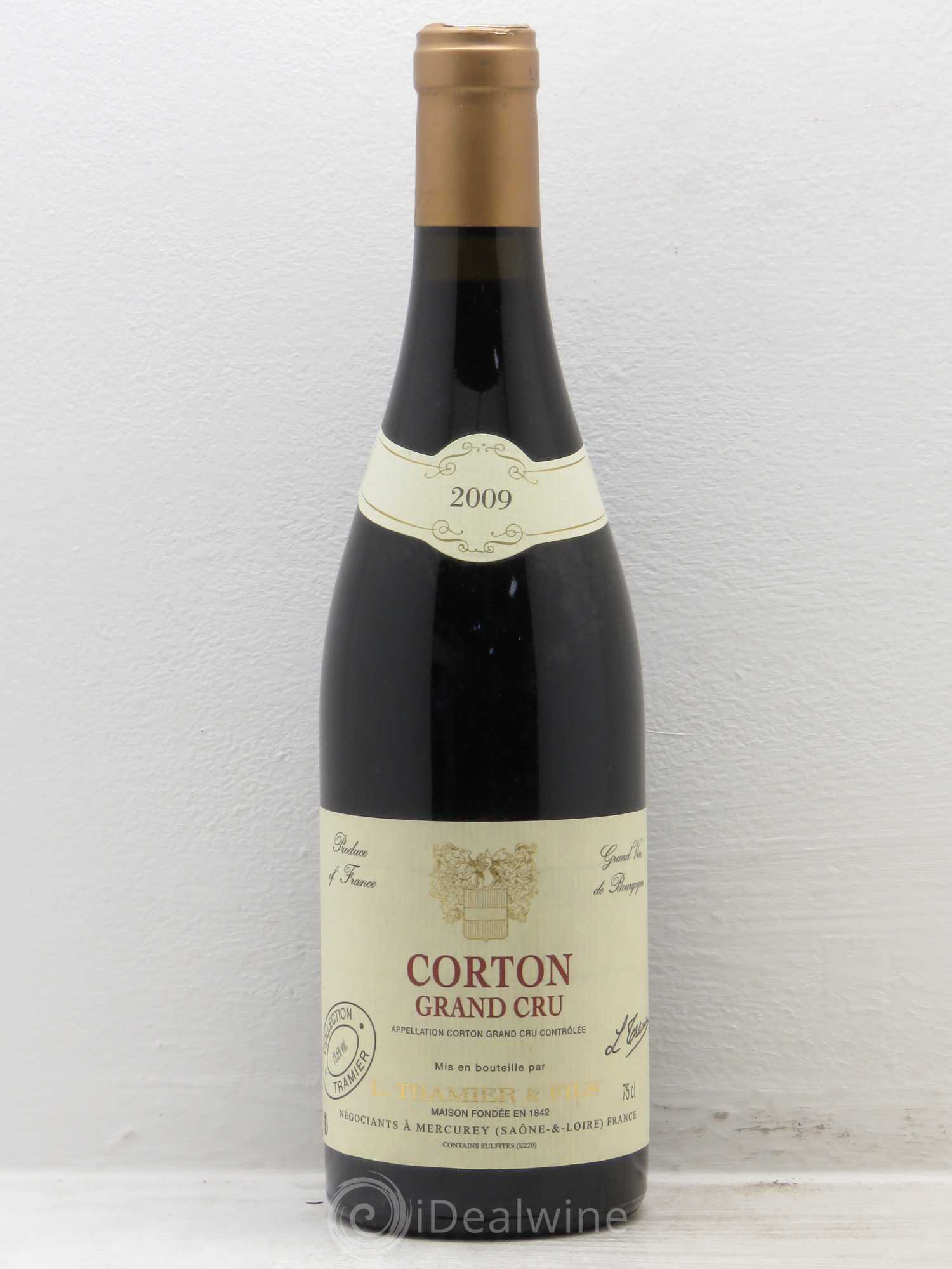 Corton Grand Cru Tramier et Fils 2009 - Lot de 6 bouteilles - 0