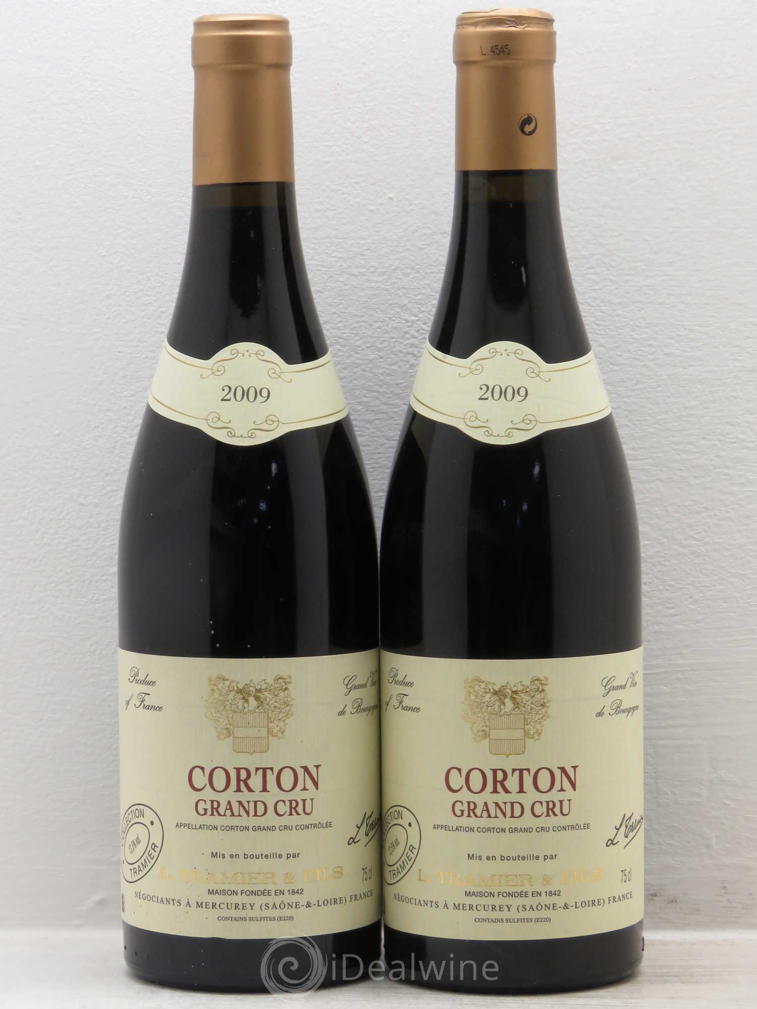 Corton Grand Cru Tramier et Fils 2009 - Posten von 2 Flaschen - 0