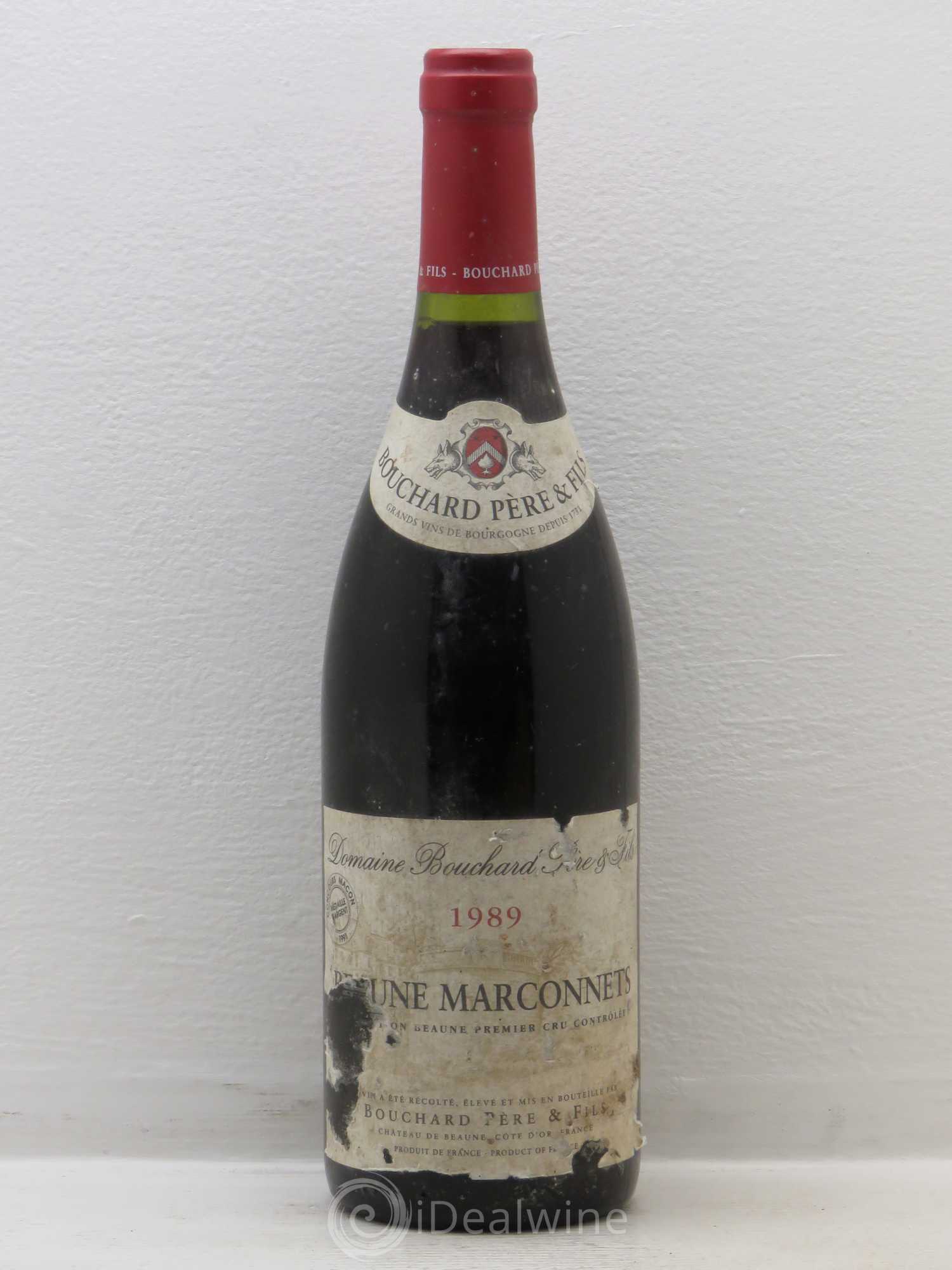 Beaune 1er Cru Marconnets Bouchard Père & Fils 1989 - Lot de 1 bouteille - 0
