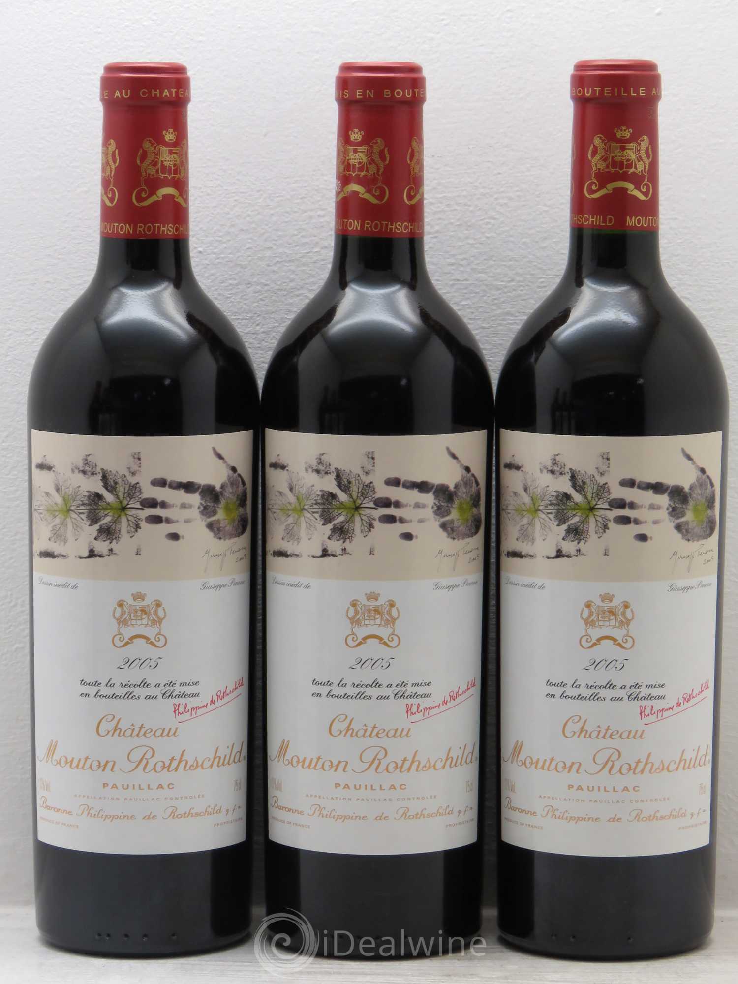 Château Mouton Rothschild 1er Grand Cru Classé 2005 - Lot de 6 bouteilles - 1