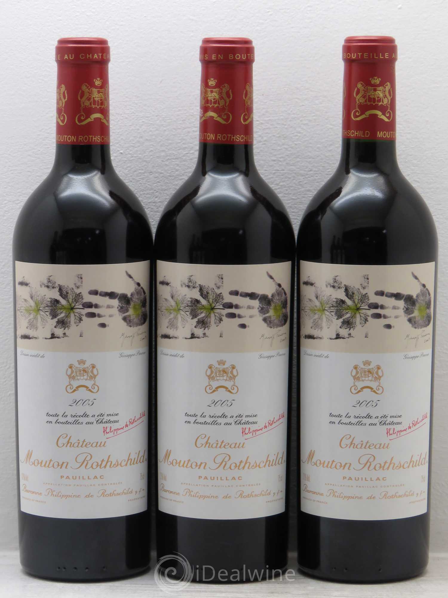 Château Mouton Rothschild 1er Grand Cru Classé 2005 - Lot de 6 bouteilles - 2