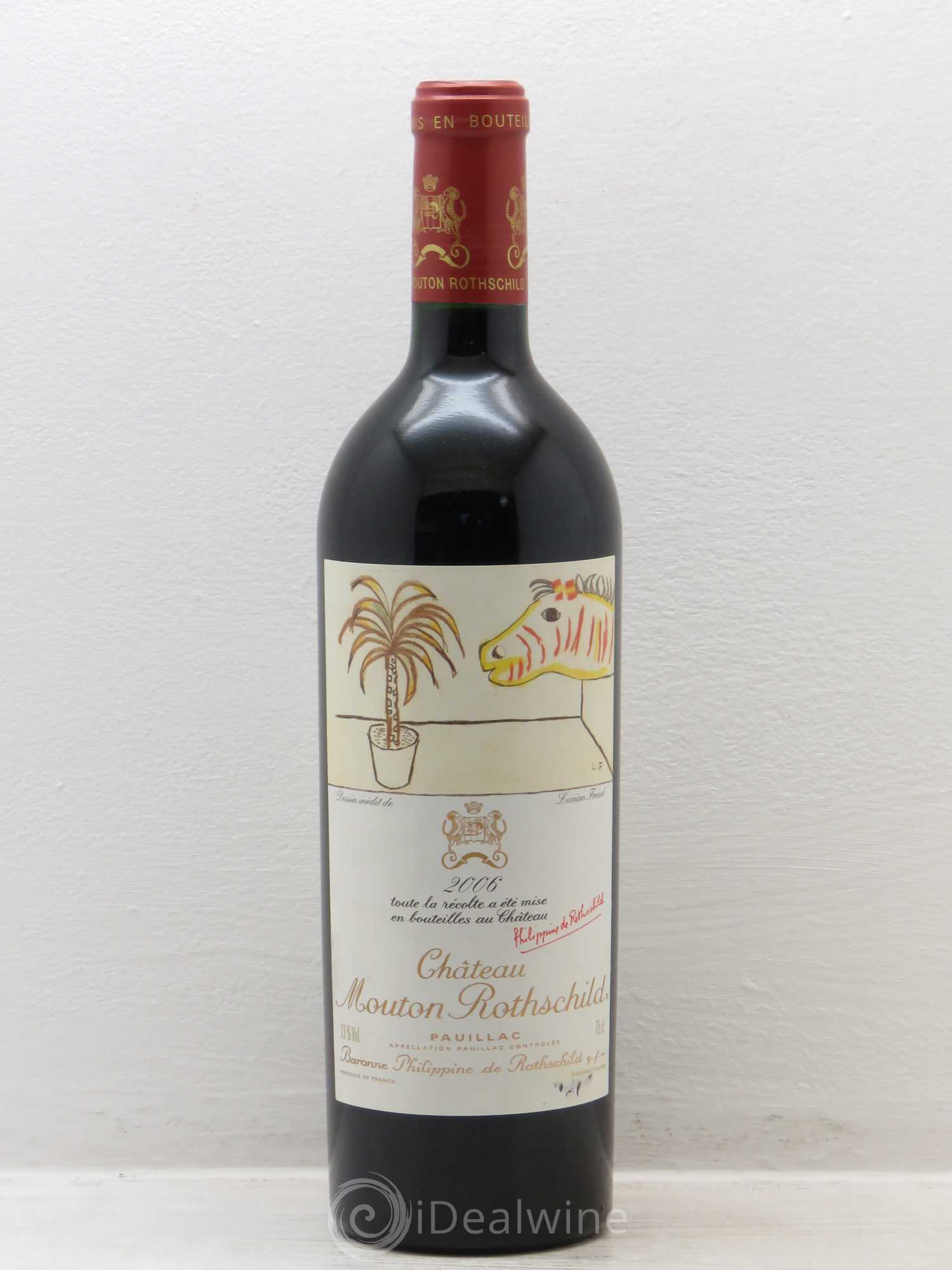 Château Mouton Rothschild 1er Grand Cru Classé 2006 - Lot de 1 bouteille - 0