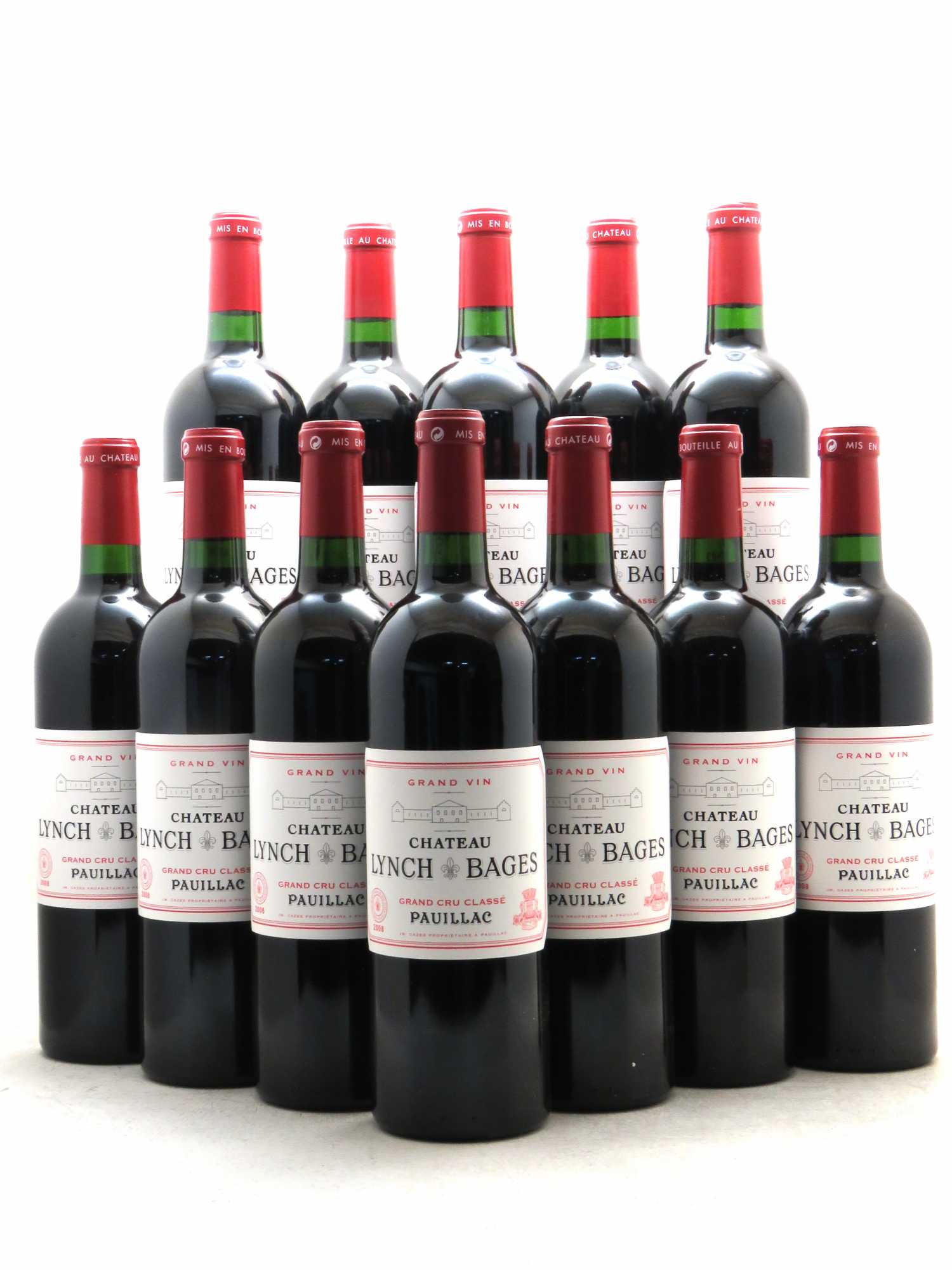 Château Lynch Bages 5ème Grand Cru Classé 2008 - Lot de 12 bouteilles - 0