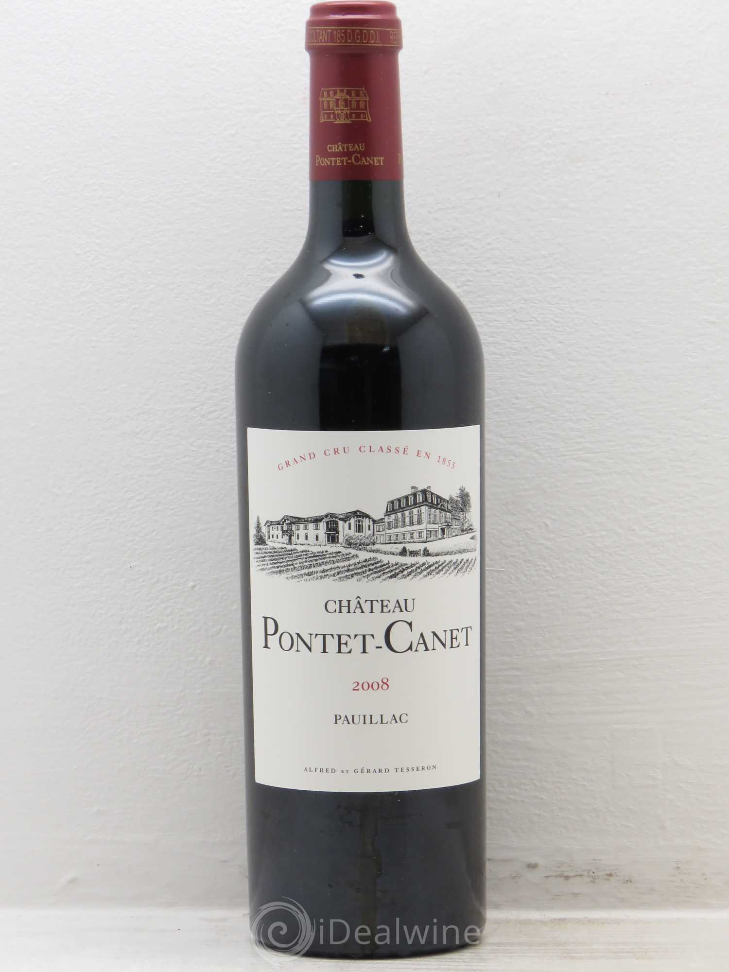 Château Pontet Canet 5ème Grand Cru Classé 2008 - Lot de 12 bouteilles - 0