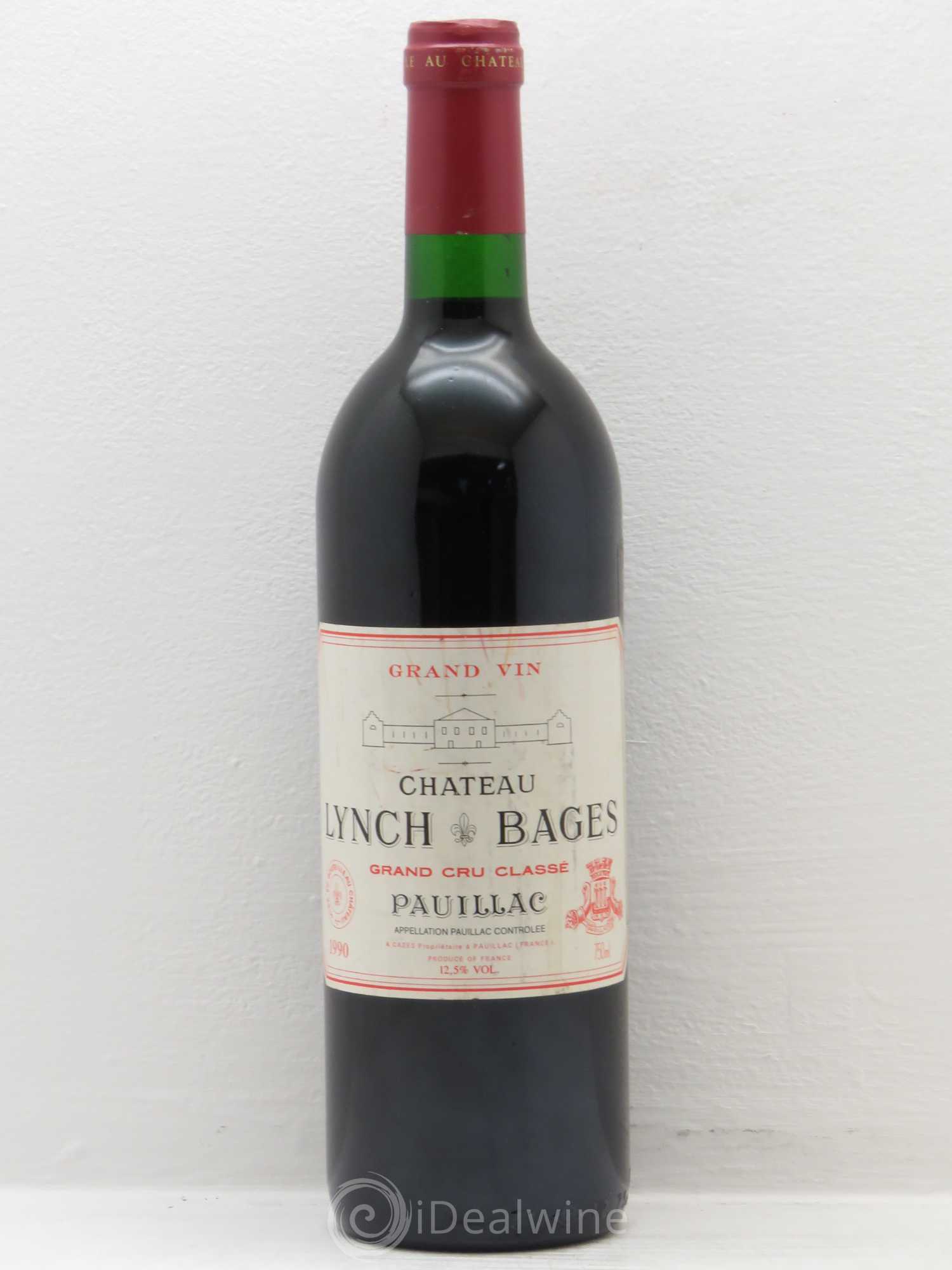 Château Lynch Bages 5ème Grand Cru Classé 1990 - Lot de 1 bouteille - 0