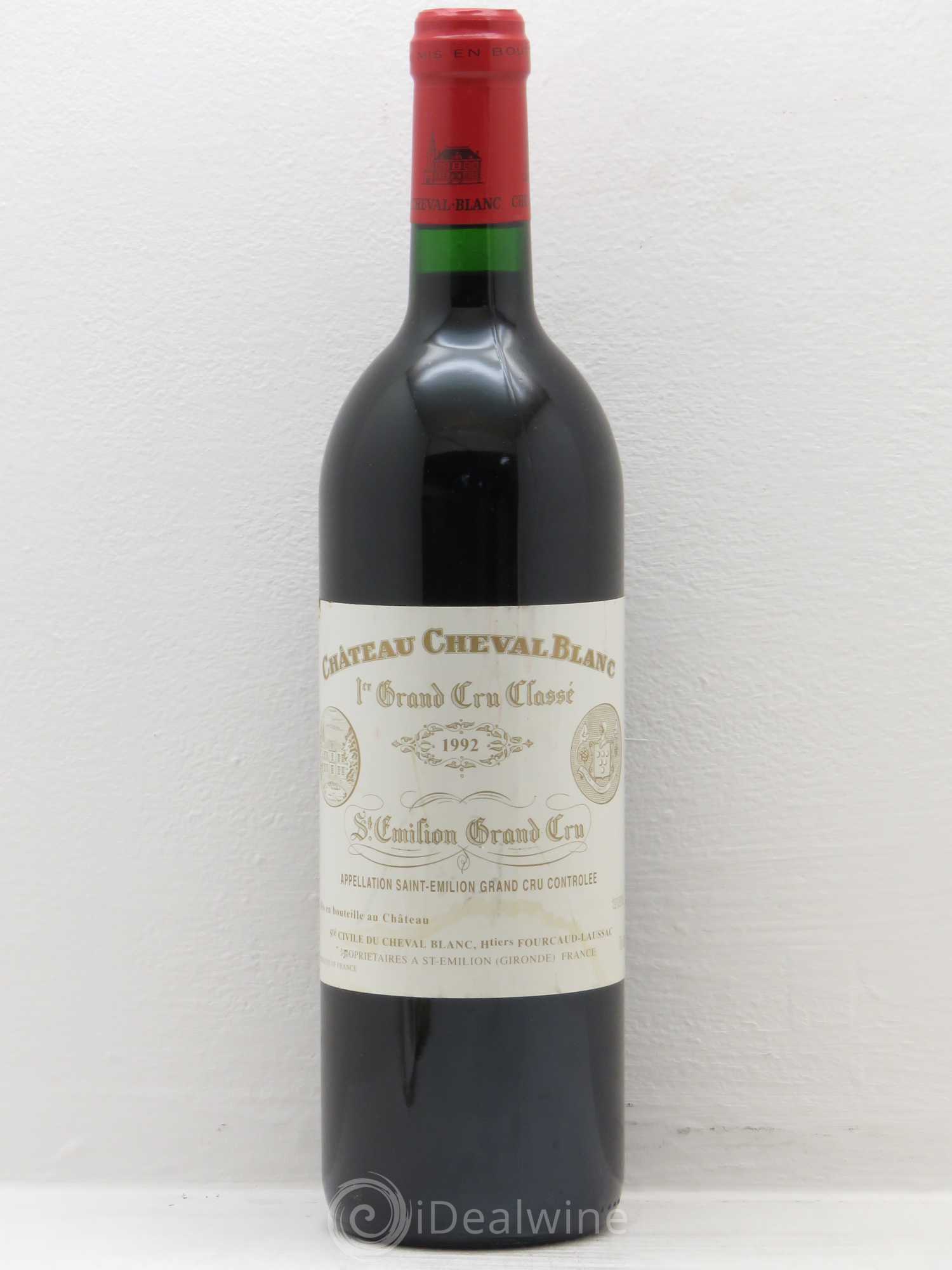 Château Cheval Blanc 1er Grand Cru Classé A 1992 - Lot de 1 bouteille - 0