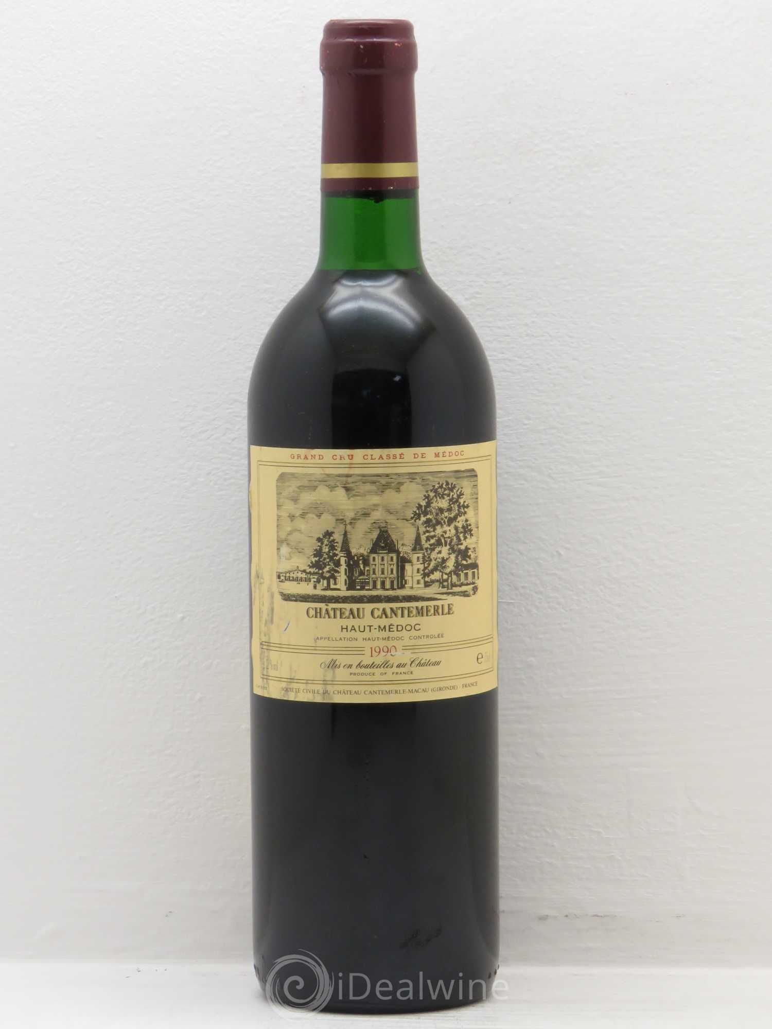 Château Cantemerle 5ème Grand Cru Classé 1990 - Lot de 1 bouteille - 0