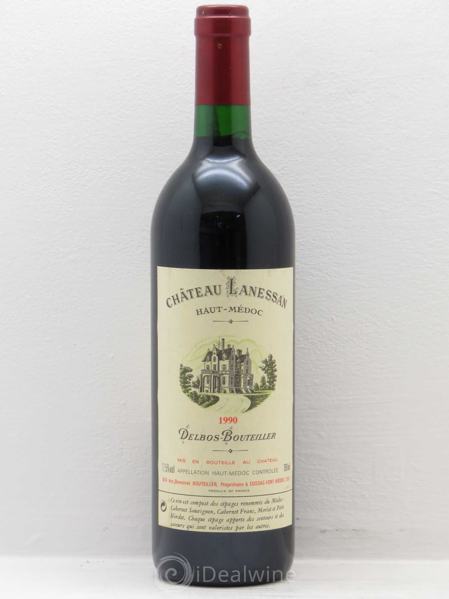 Château Lanessan Cru Bourgeois 1990 - Lot de 1 bouteille - 0
