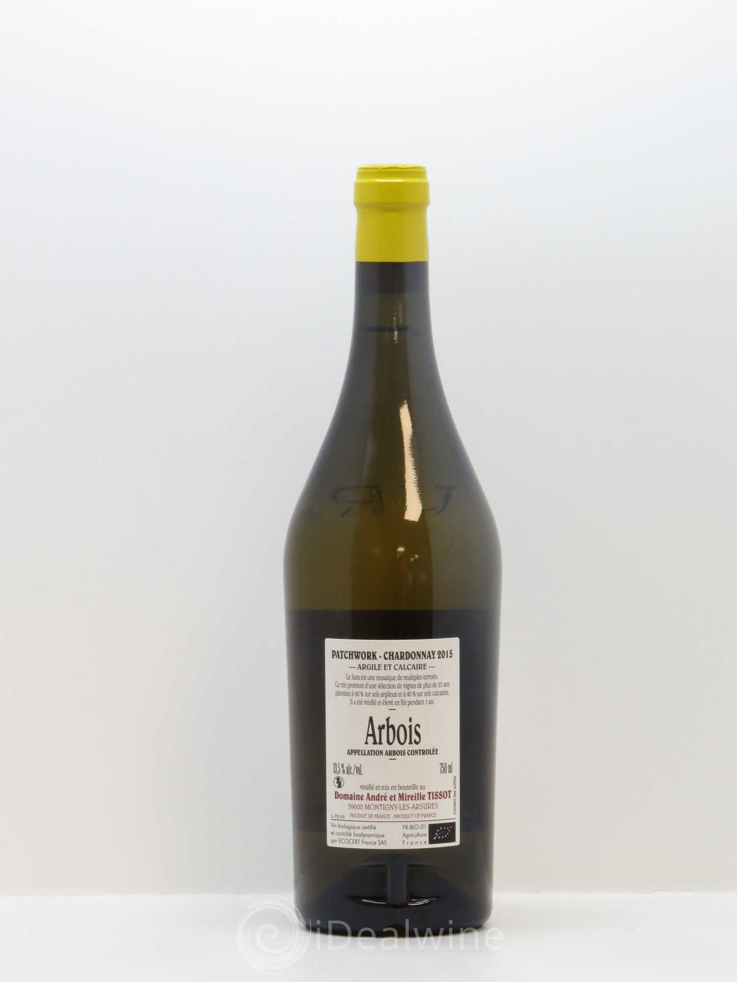 Arbois Patchwork Bénédicte et Stéphane Tissot 2015 - Lot de 1 bouteille - 1