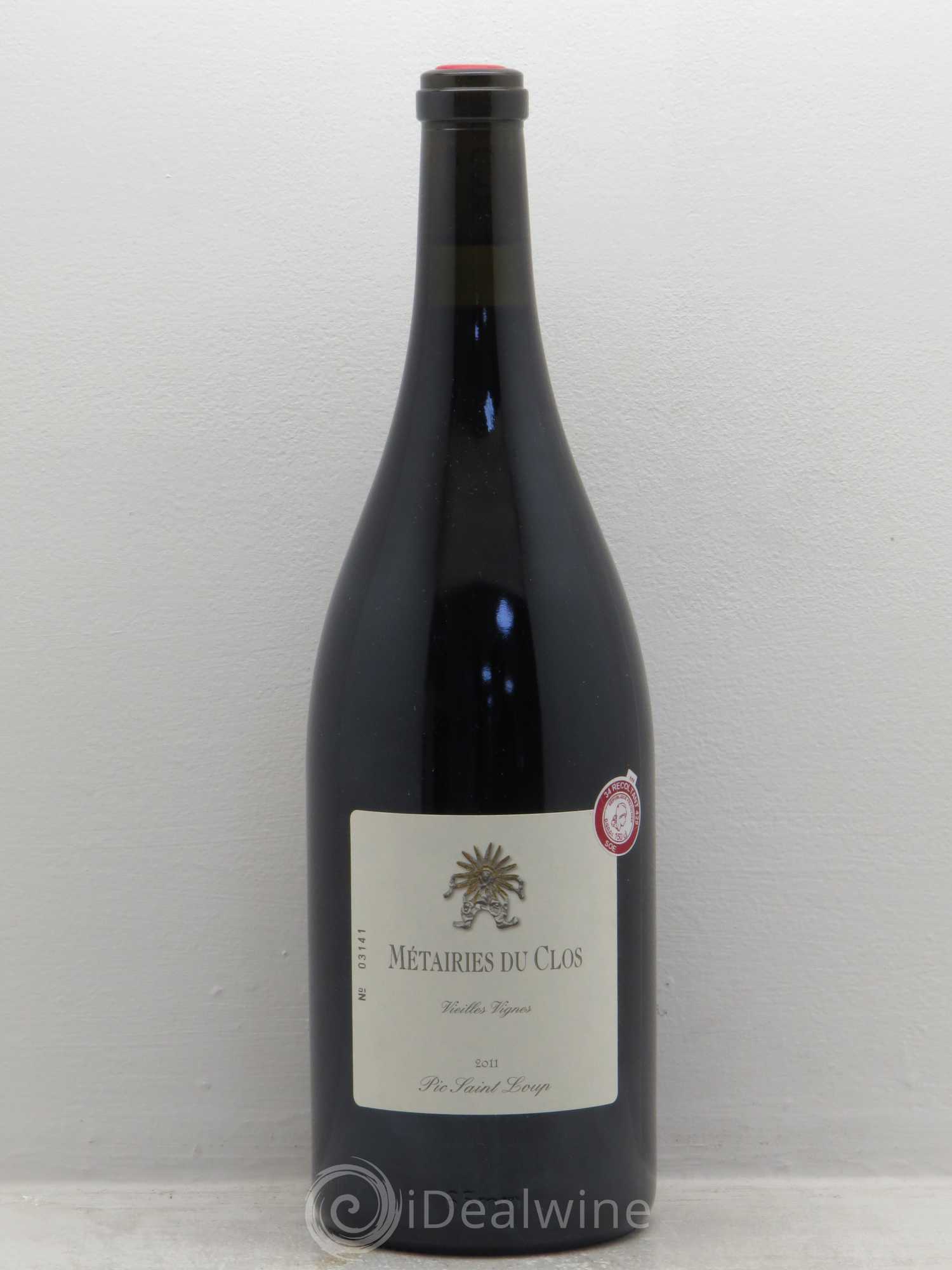 Pic Saint-Loup Les Métairies du Clos Vieilles Vignes Christophe Peyrus et Françoise Julien Vieilles Vignes 2011 - Lot de 1 magnum - 0