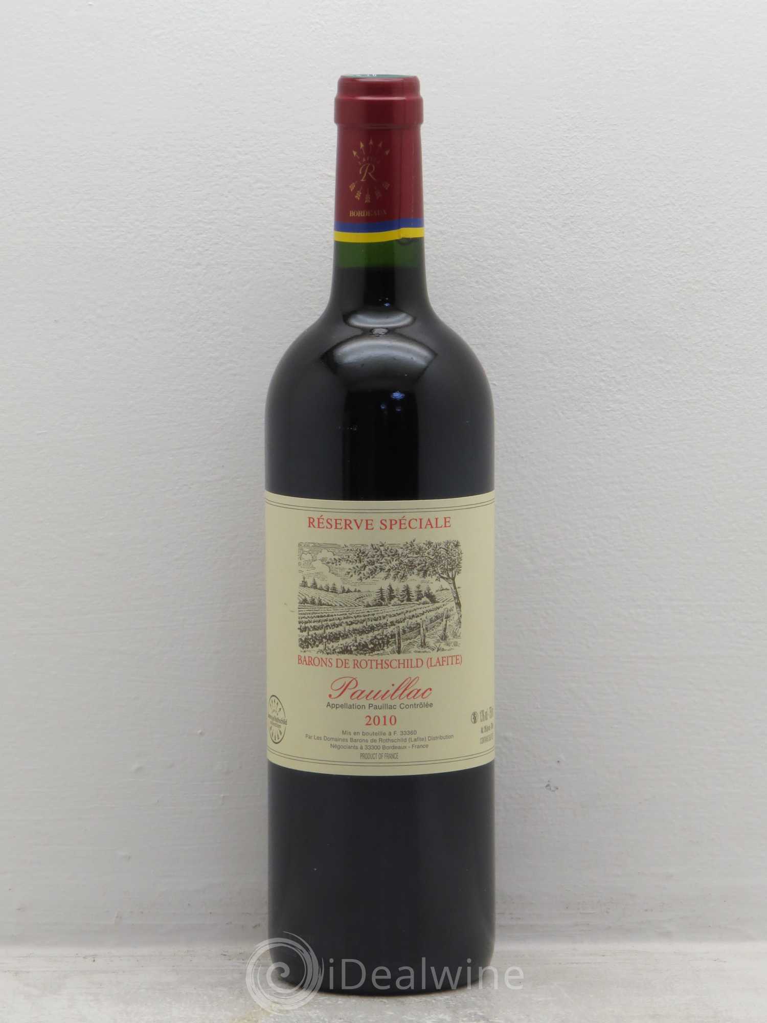 Pauillac Réserve Spéciale Baron de Rothschild 2010 - Lot de 1 bouteille - 0
