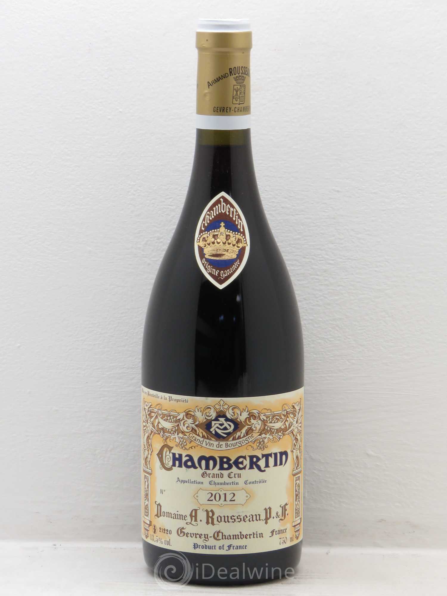 Chambertin Grand Cru Armand Rousseau (Domaine) 2012 - Lot de 1 bouteille - 0