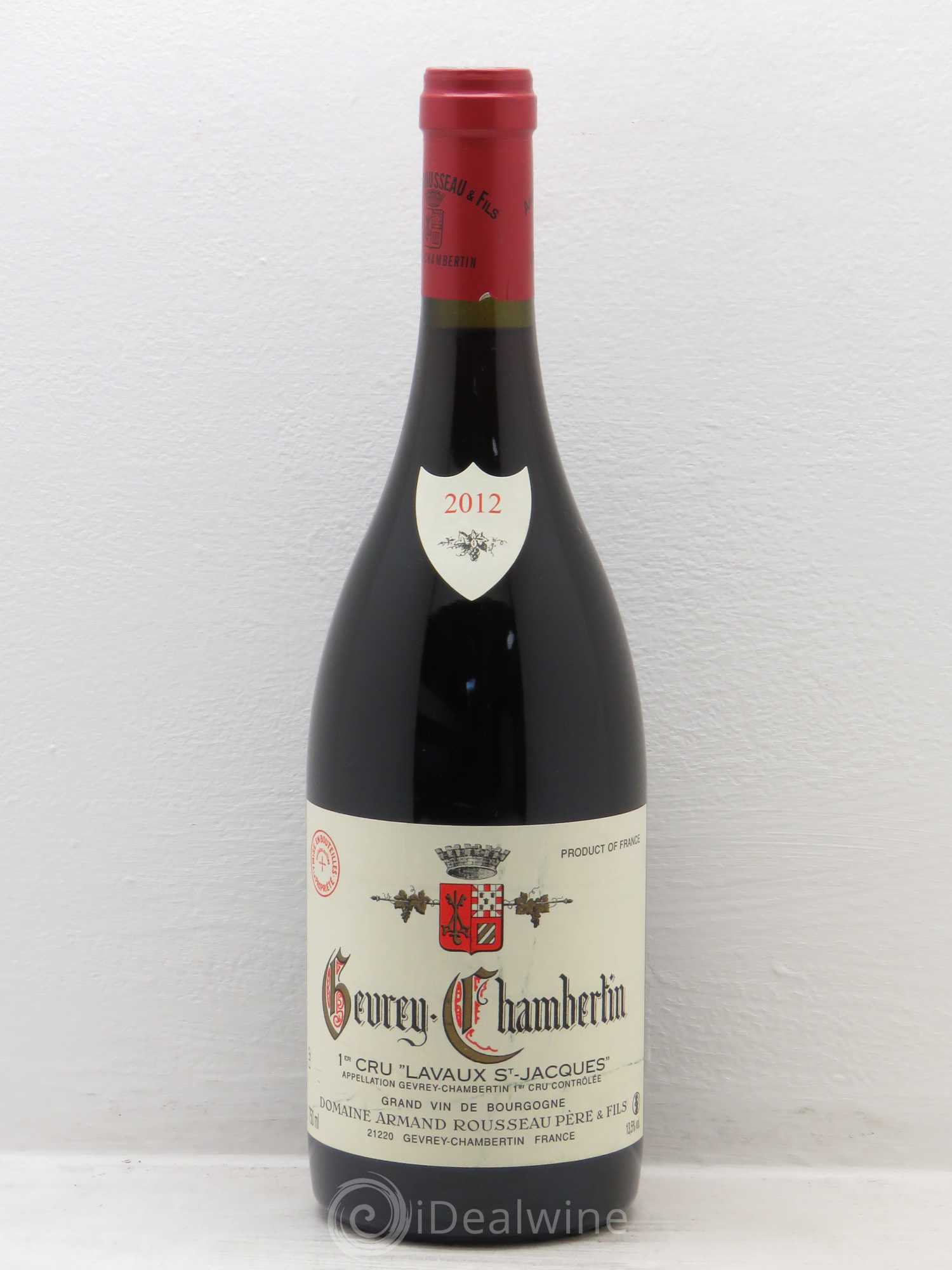 Gevrey-Chambertin 1er Cru Lavaux Saint Jacques Armand Rousseau (Domaine) 2012 - Lot de 1 bouteille - 0