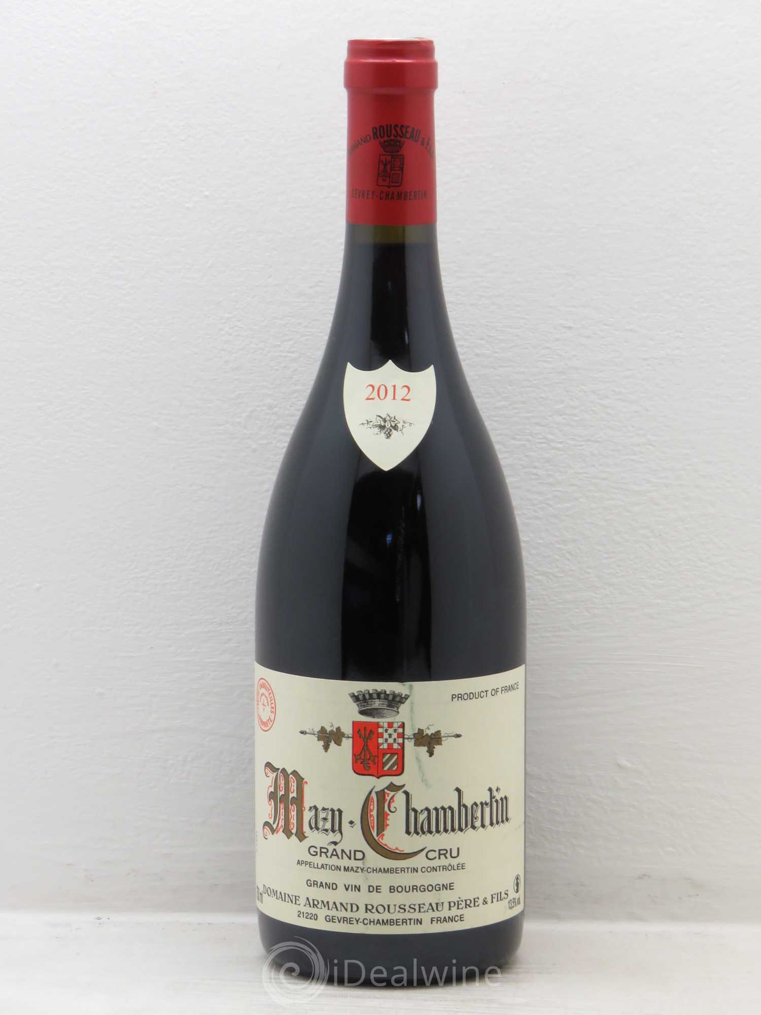 Mazis-Chambertin Grand Cru Armand Rousseau (Domaine) 2012 - Lot de 1 bouteille - 0