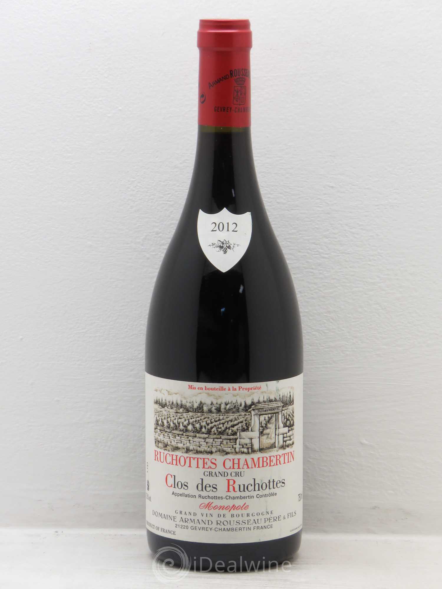 Ruchottes-Chambertin Grand Cru Clos des Ruchottes Armand Rousseau (Domaine) 2012 - Lotto di 1 bottiglia - 0