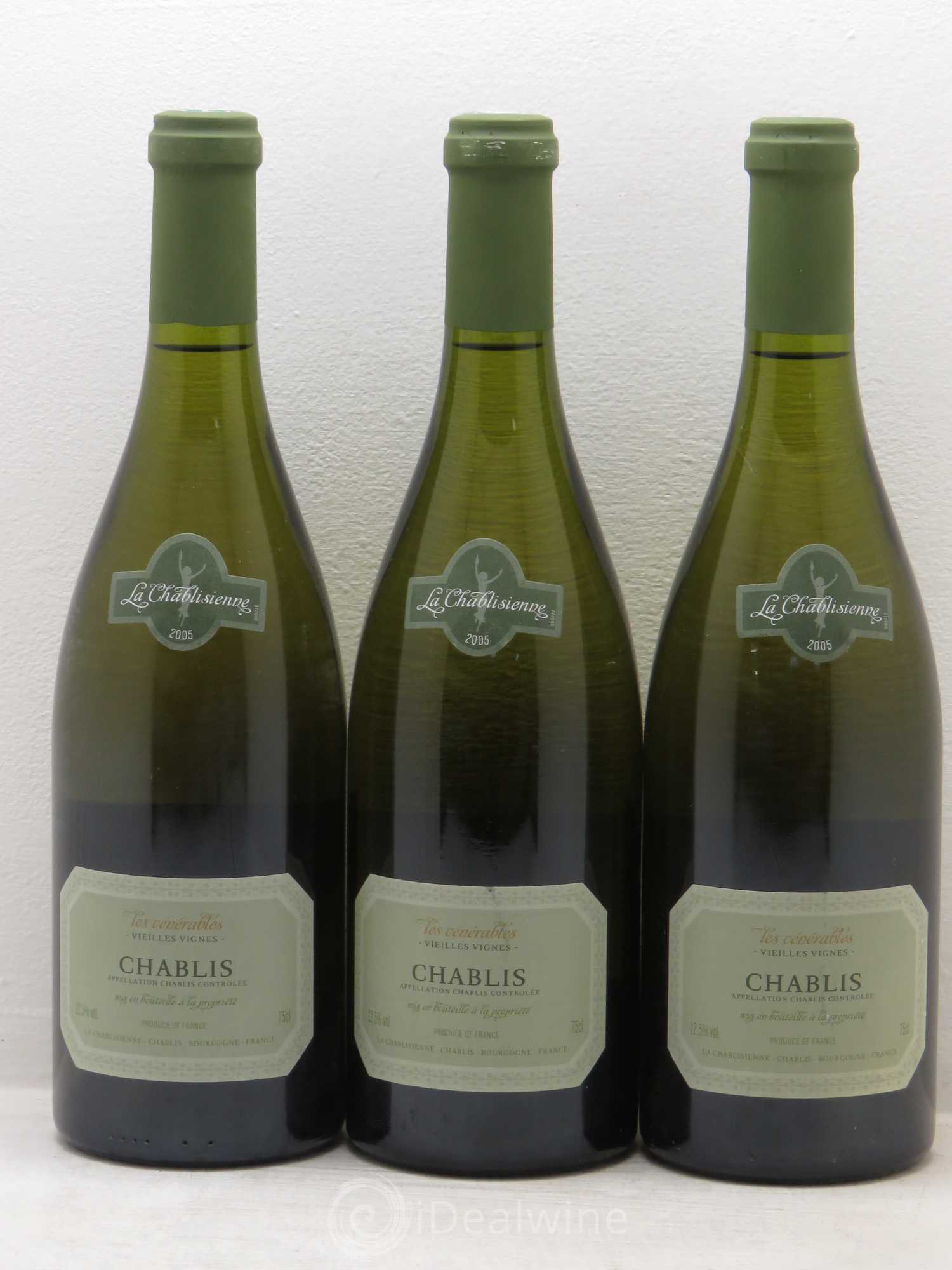 Chablis Vieilles Vignes Les Vénérables La Chablisienne 2005 - Posten von 3 Flaschen - 0