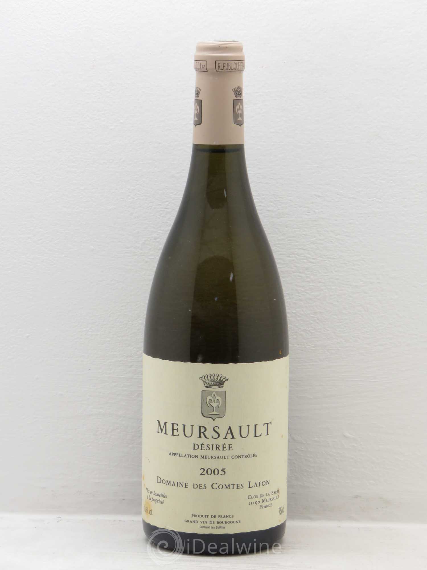 Meursault Désirée Comtes Lafon (Domaine des) 2005 - Lot de 1 bouteille - 0