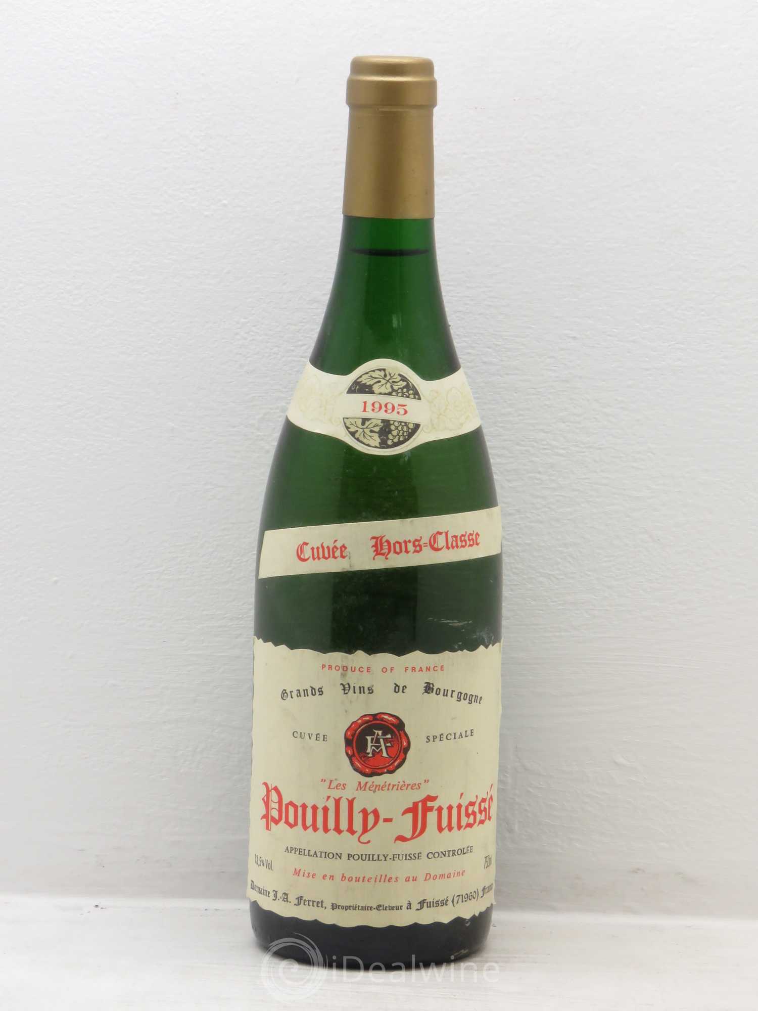 Pouilly-Fuissé Les Ménétières Cuvée Hors Classe - Ferret 1995 - Posten von 1 Flasche - 0