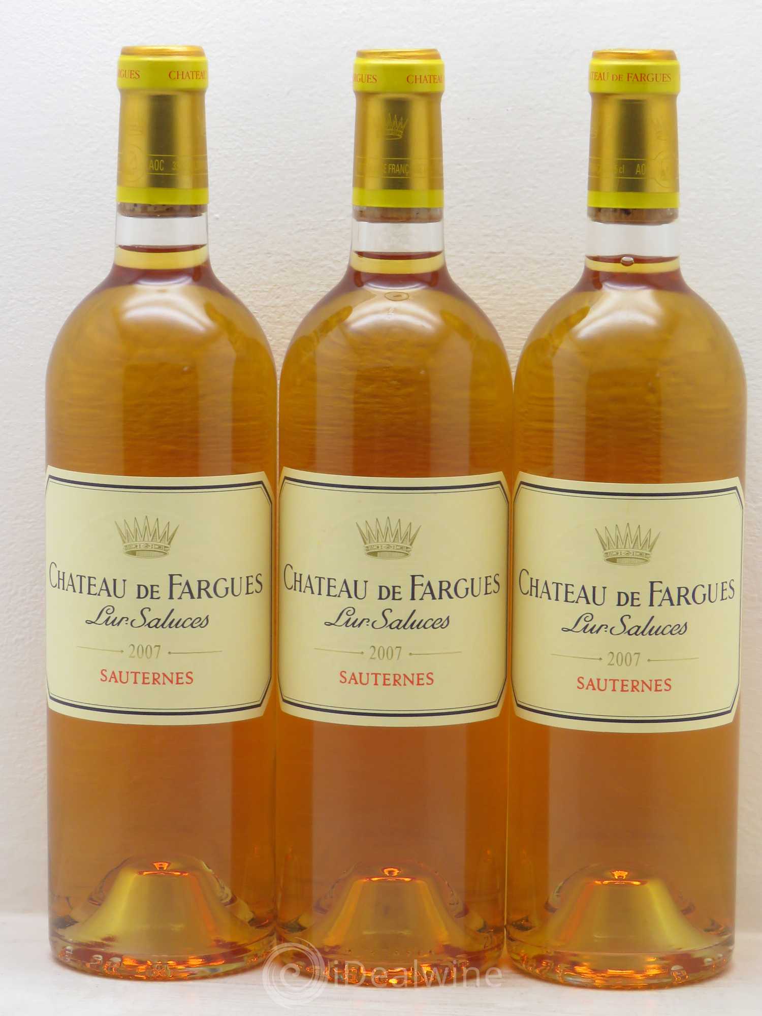 Château de Fargues 2007 - Lotto di 3 bottiglie - 0