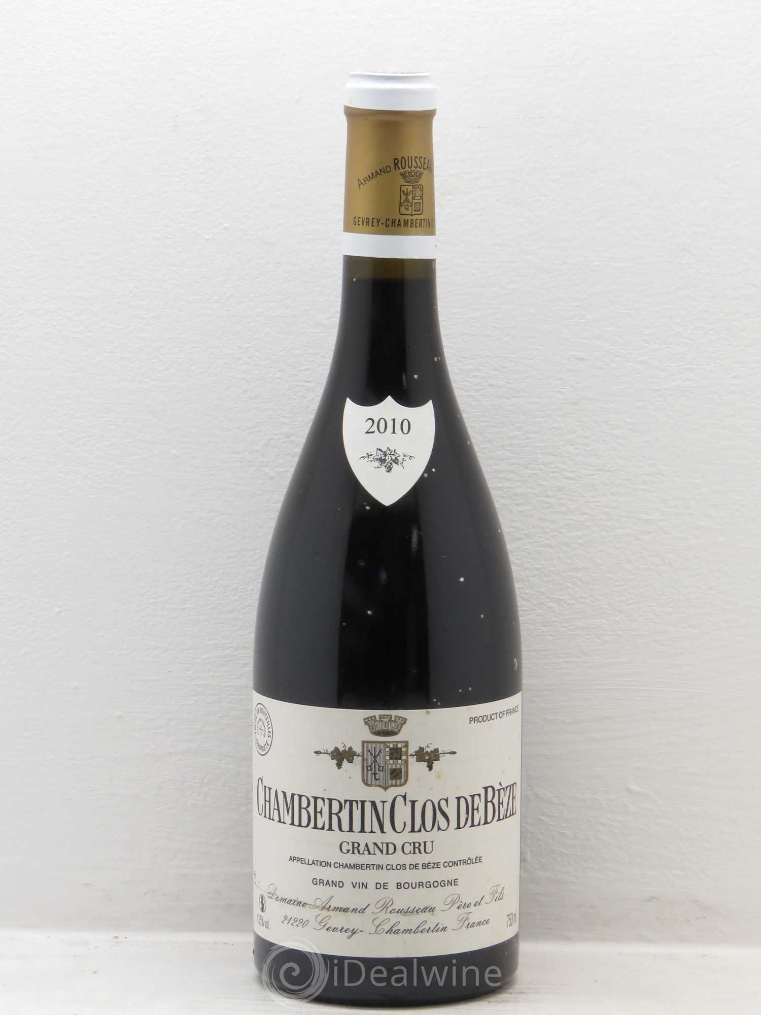 Chambertin Clos de Bèze Grand Cru Armand Rousseau (Domaine) 2010 - Lot de 1 bouteille - 0