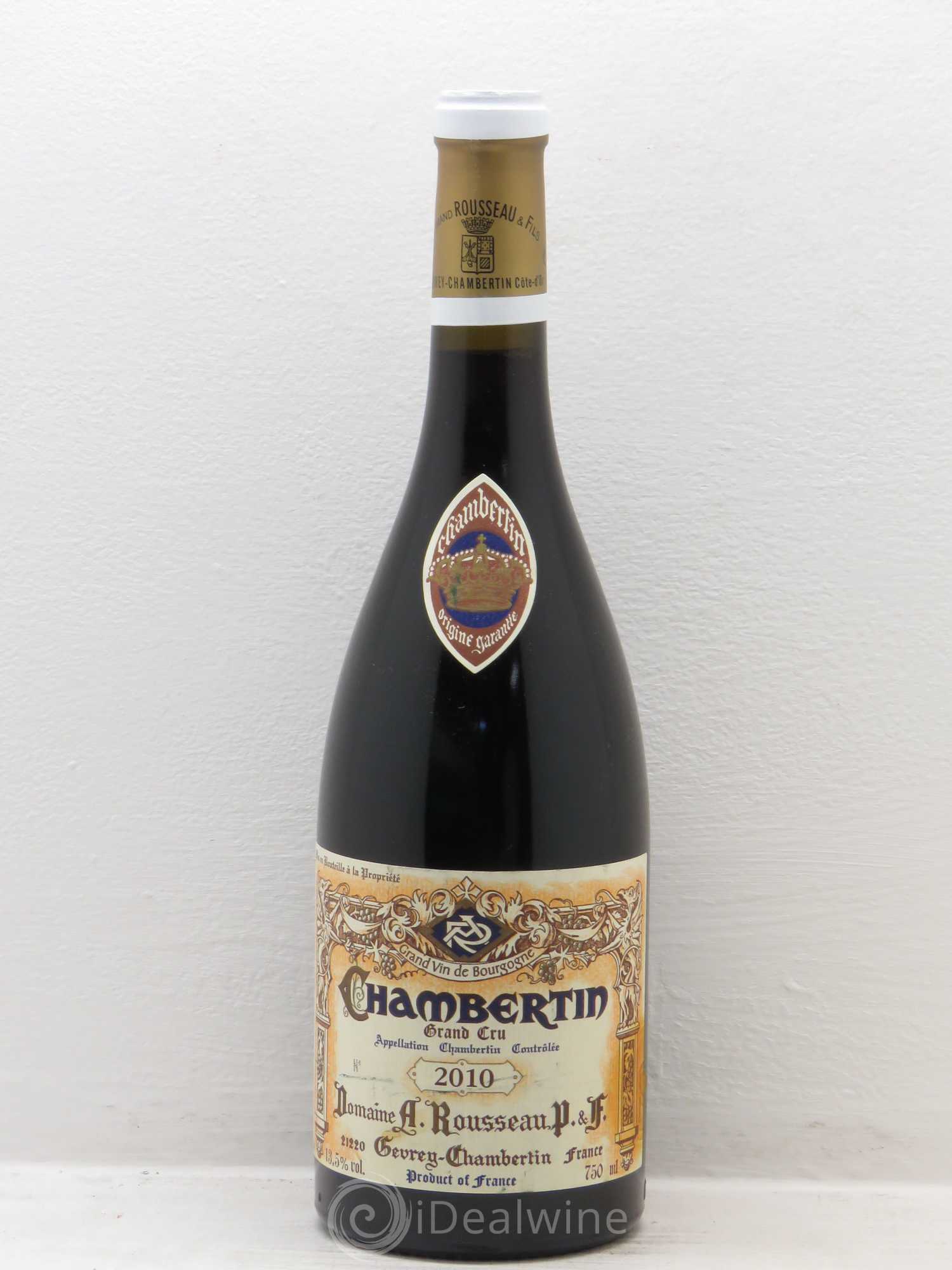 Chambertin Grand Cru Armand Rousseau (Domaine) 2010 - Lot de 1 bouteille - 0