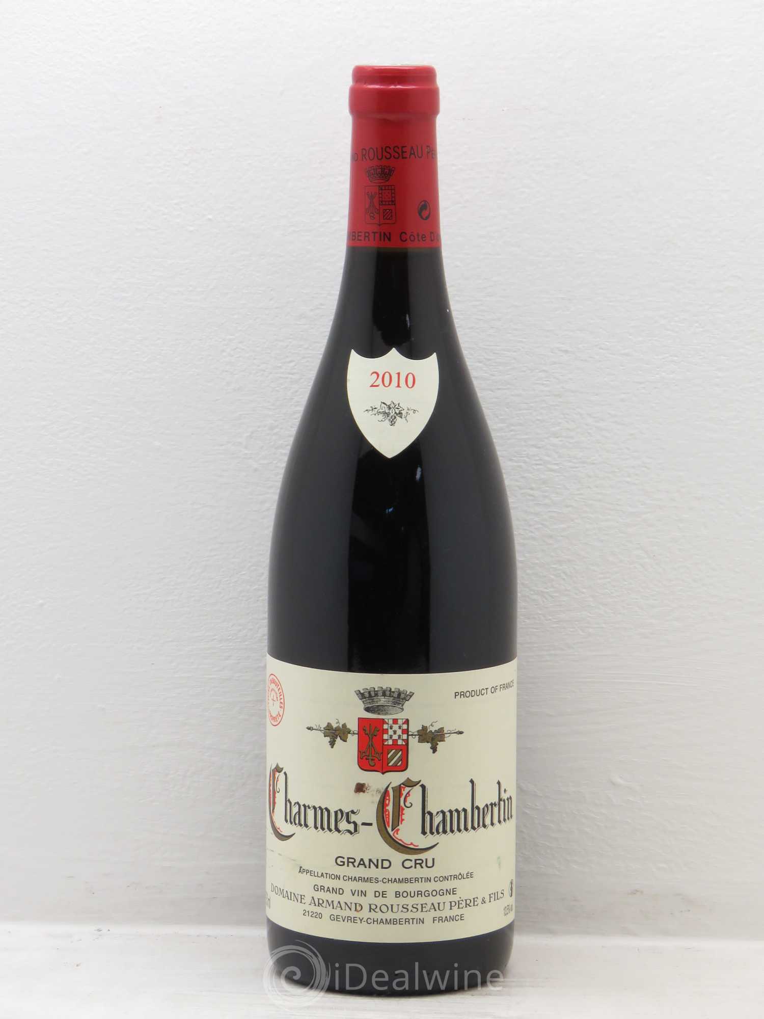 Charmes-Chambertin Grand Cru Armand Rousseau (Domaine) 2010 - Lot de 1 bouteille - 0