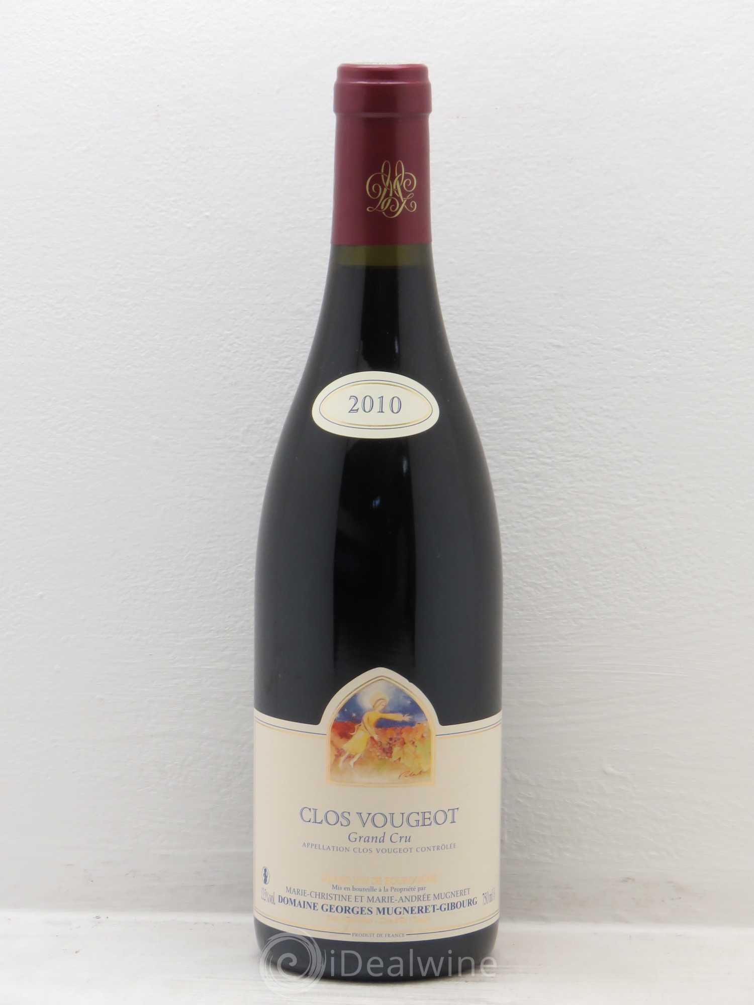 Clos de Vougeot Grand Cru Mugneret-Gibourg (Domaine) 2010 - Lot de 1 bouteille - 0