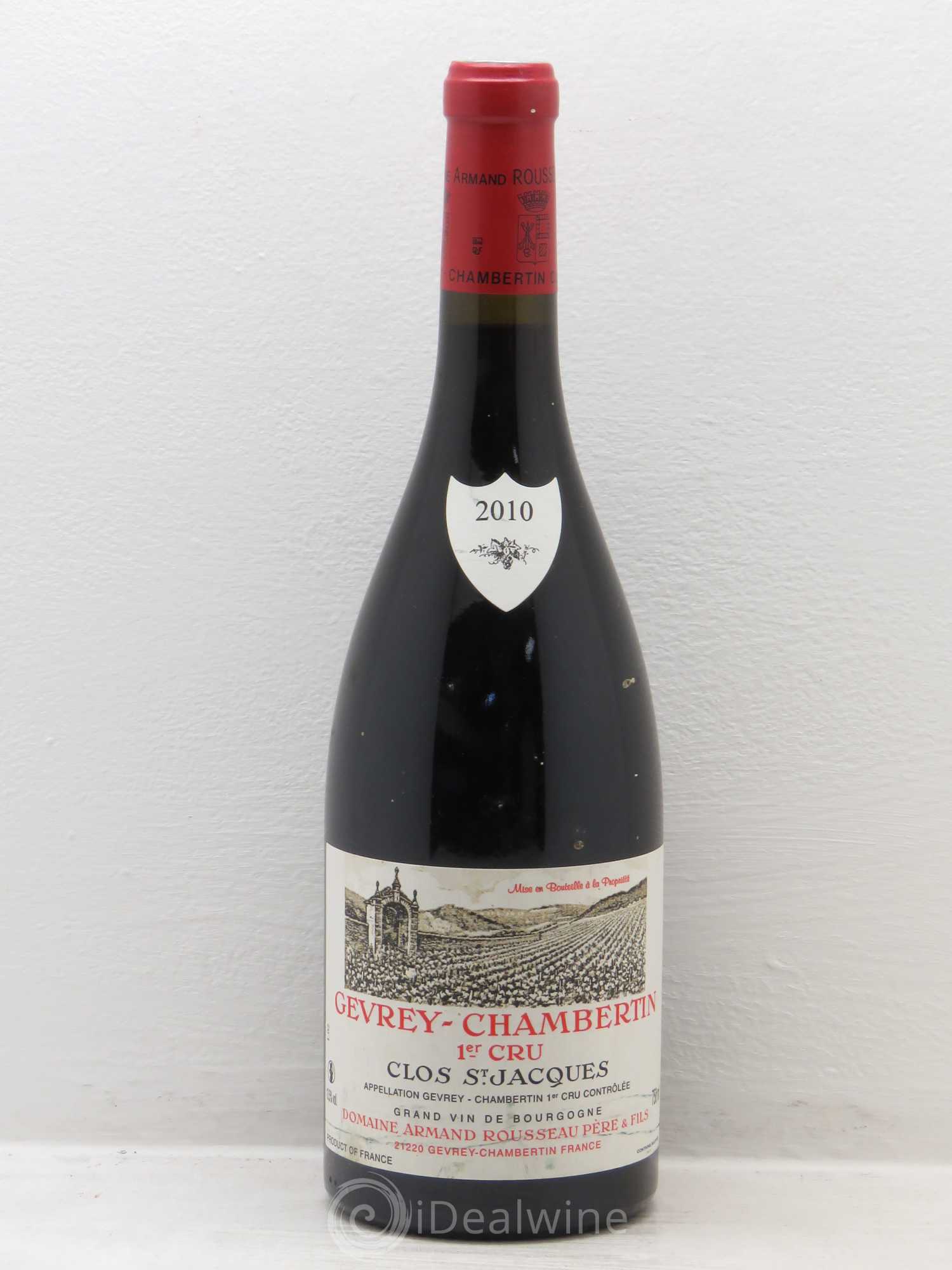 Gevrey-Chambertin 1er Cru Clos Saint-Jacques Armand Rousseau (Domaine) 2010 - Lot de 1 bouteille - 0